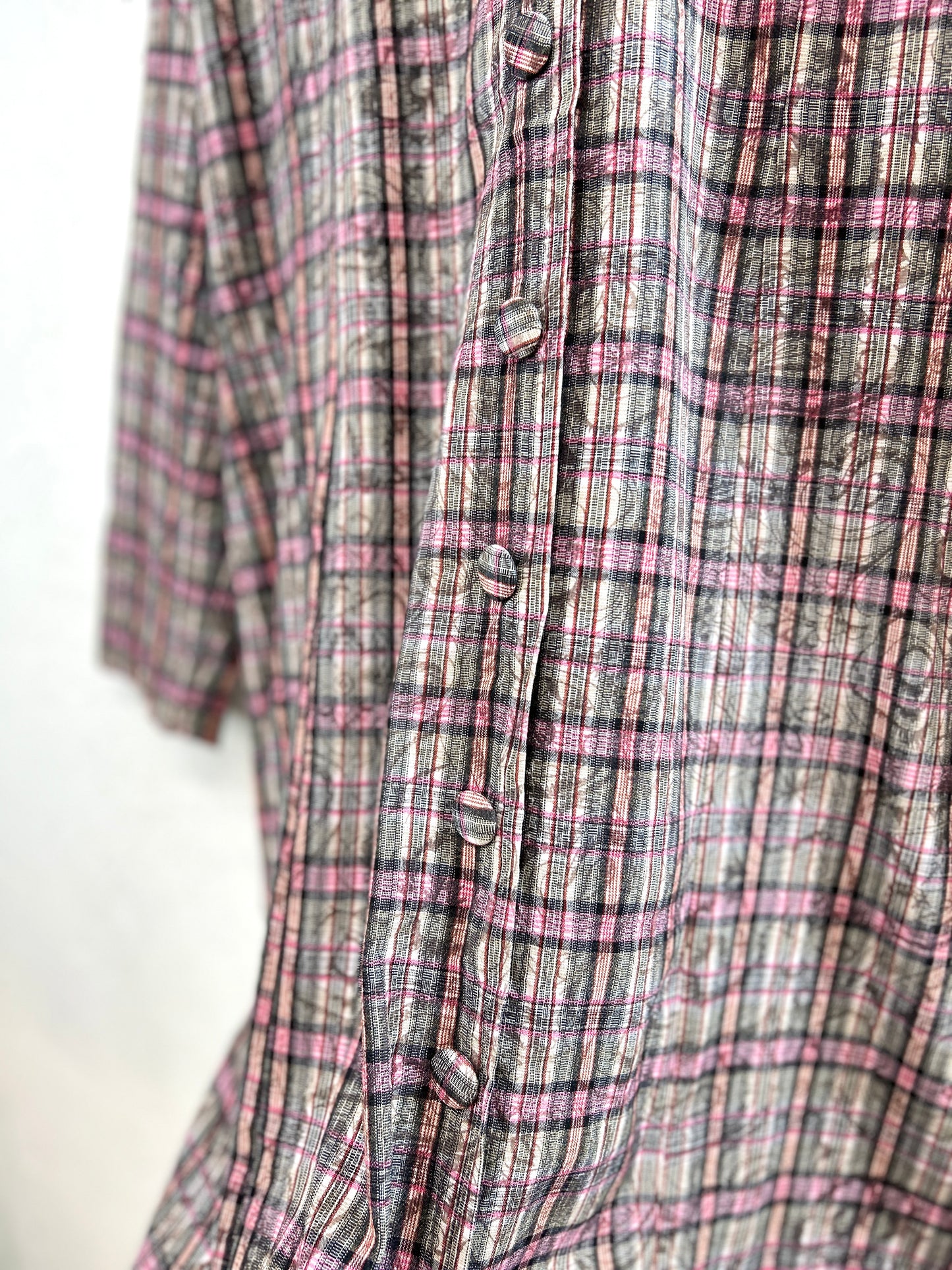 Vintage Plaid Dress [A31382]