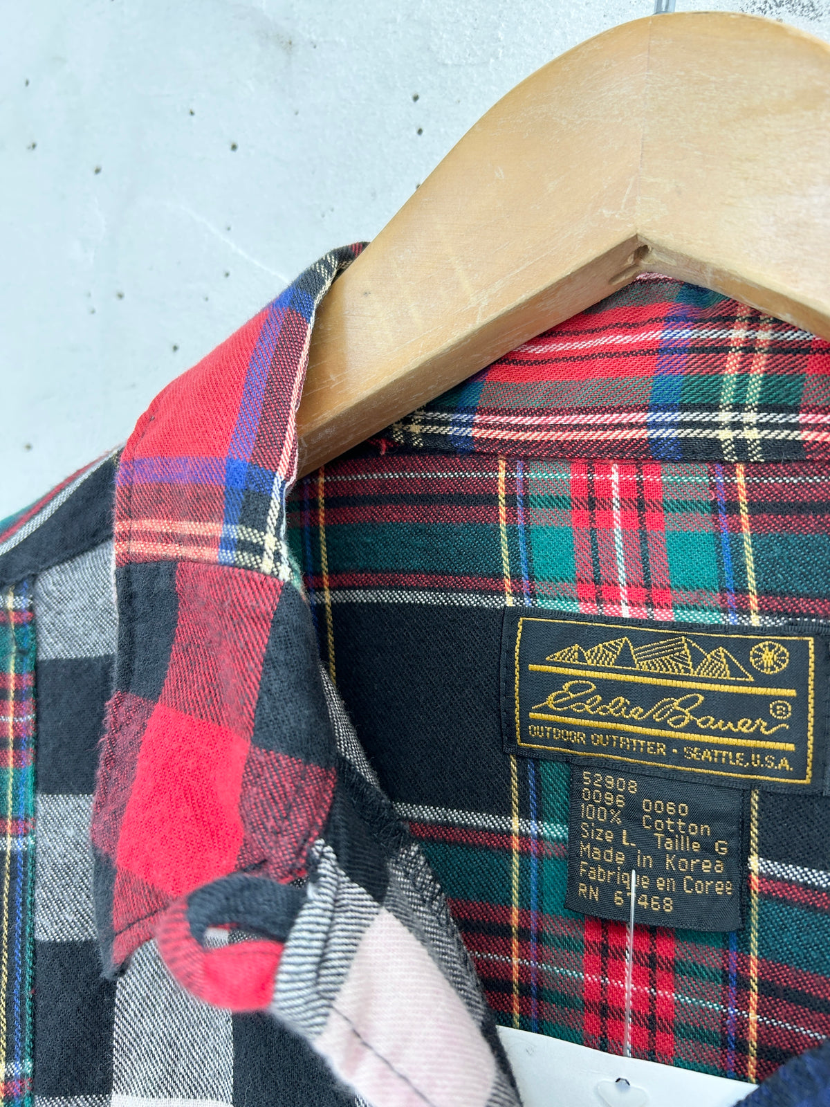 Vintage Check Shirt 〜Eddie Bauer〜 [J34266]