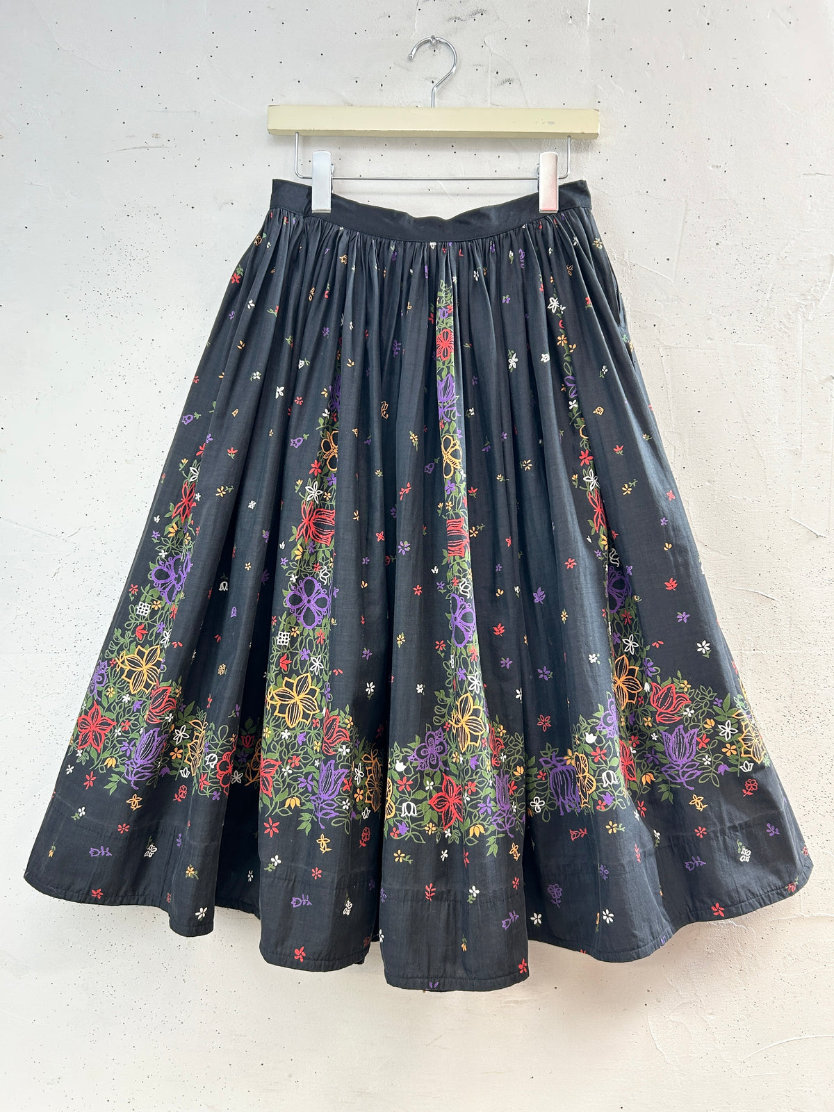 '50s Vintage End Pattern Skirt [J34111]