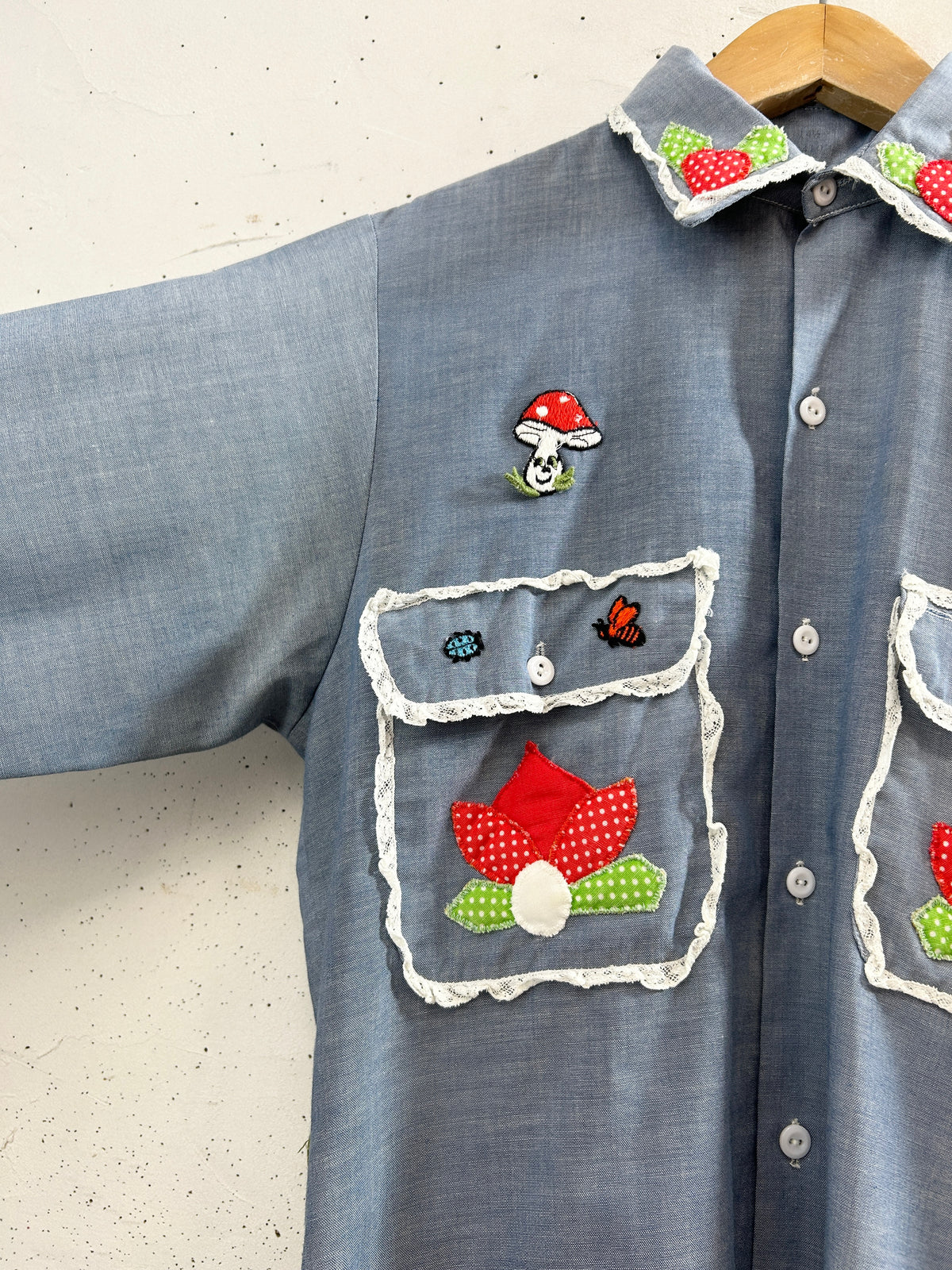 '70s Vintage Chambray Shirt [I33917]