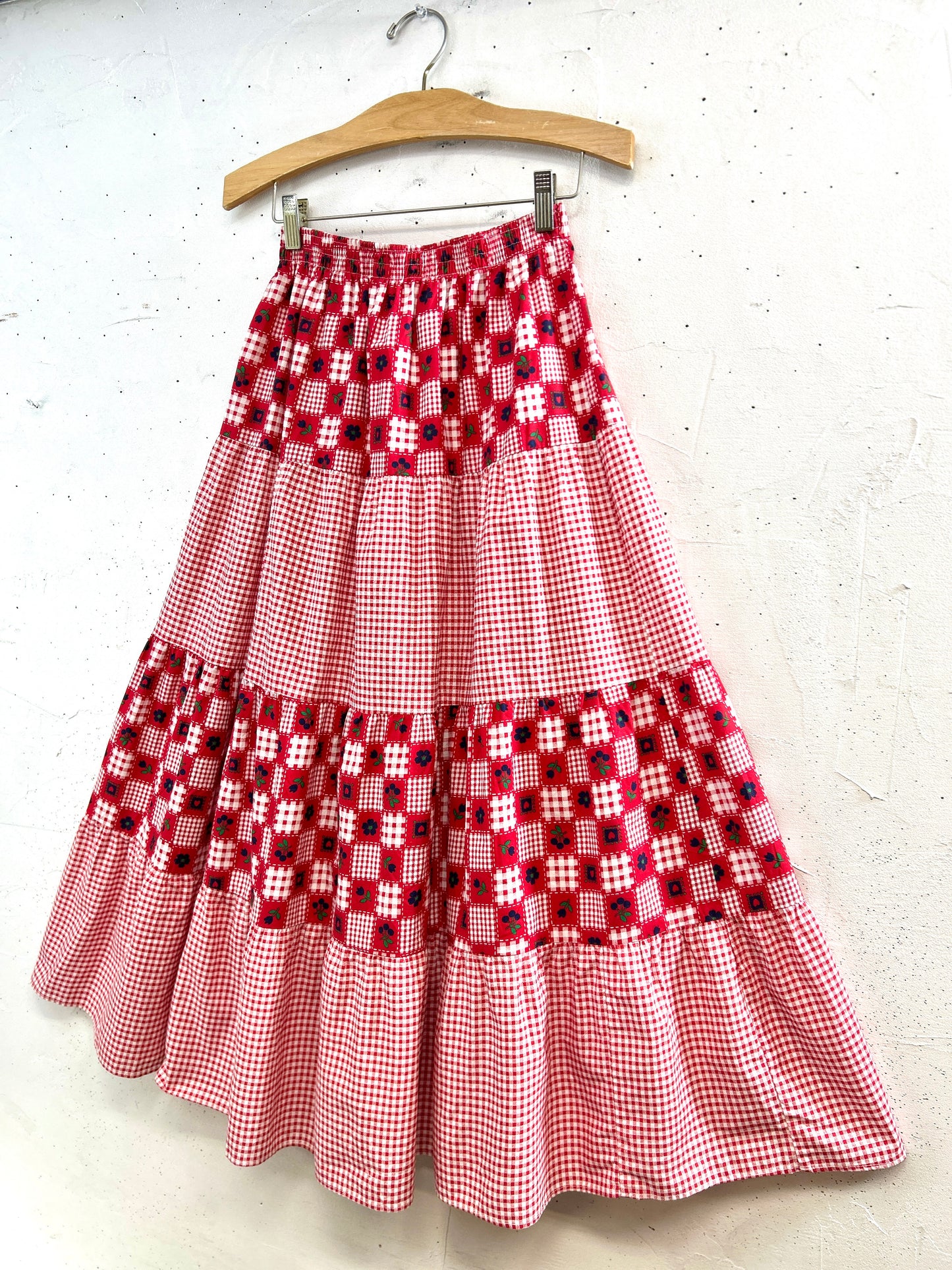 '70sVintage Tiered Skirt 〜Joni Lyn OF TEXAS〜 MADE IN USA [B31590]