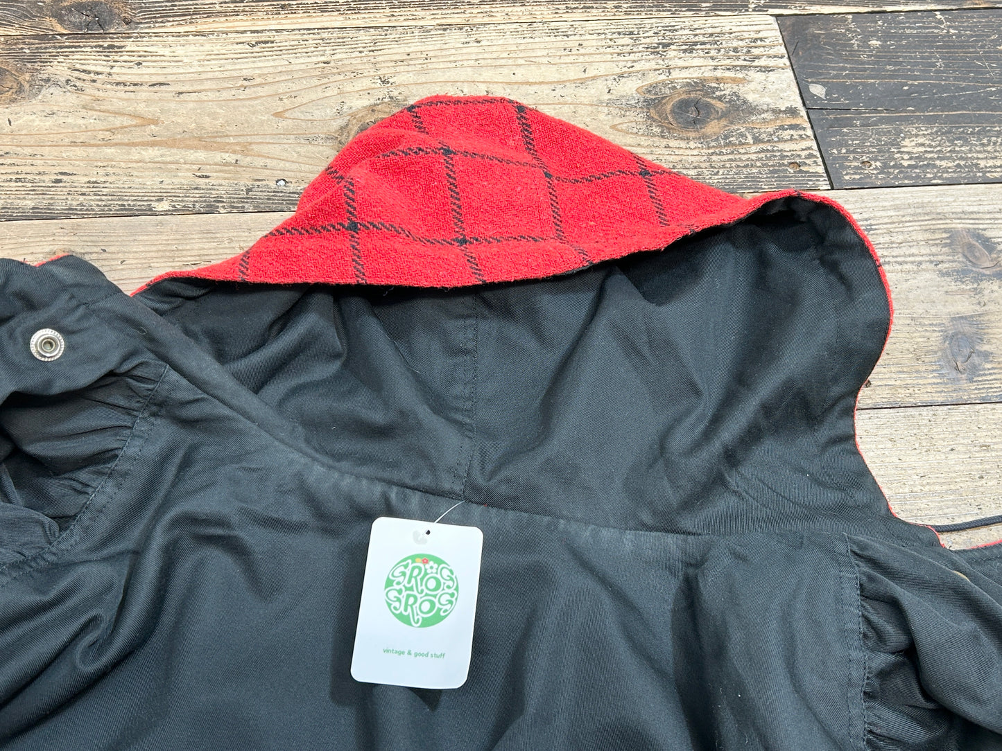 Vintage Poncho Reversible [A31230]