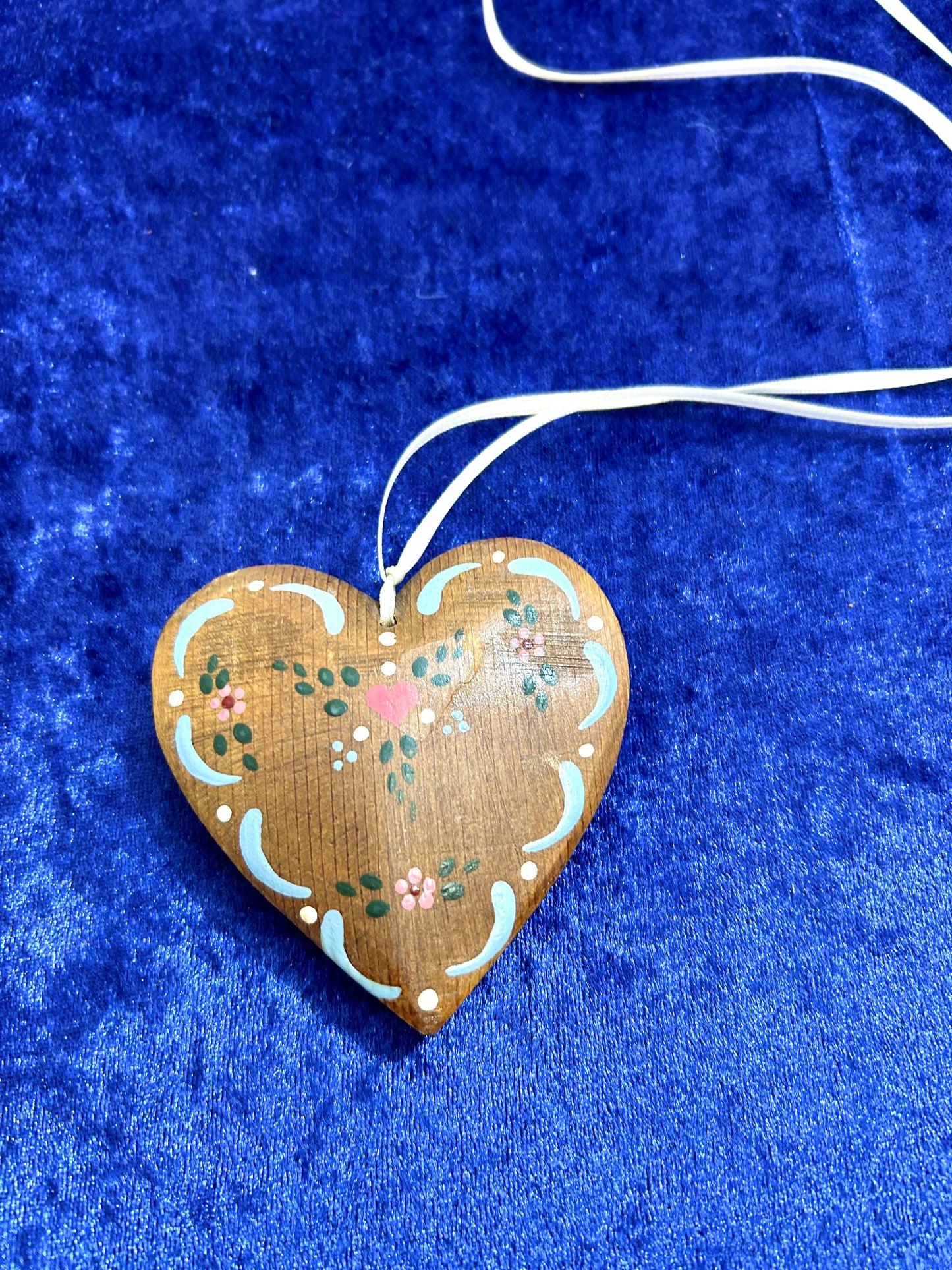 Vintage wood pendant [I30342]