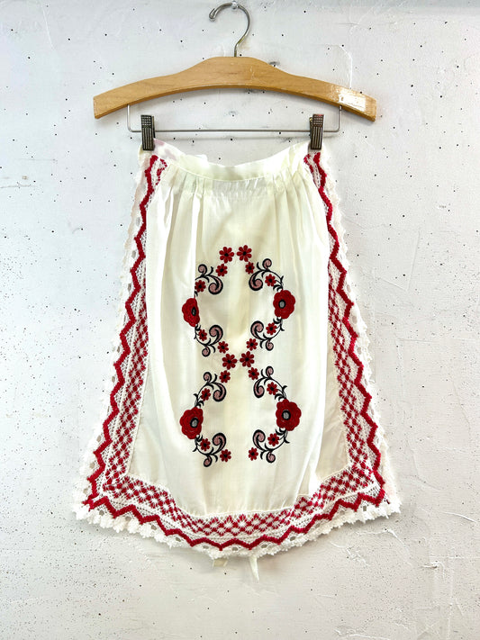 Vintage Embroidery Apron [F32914]