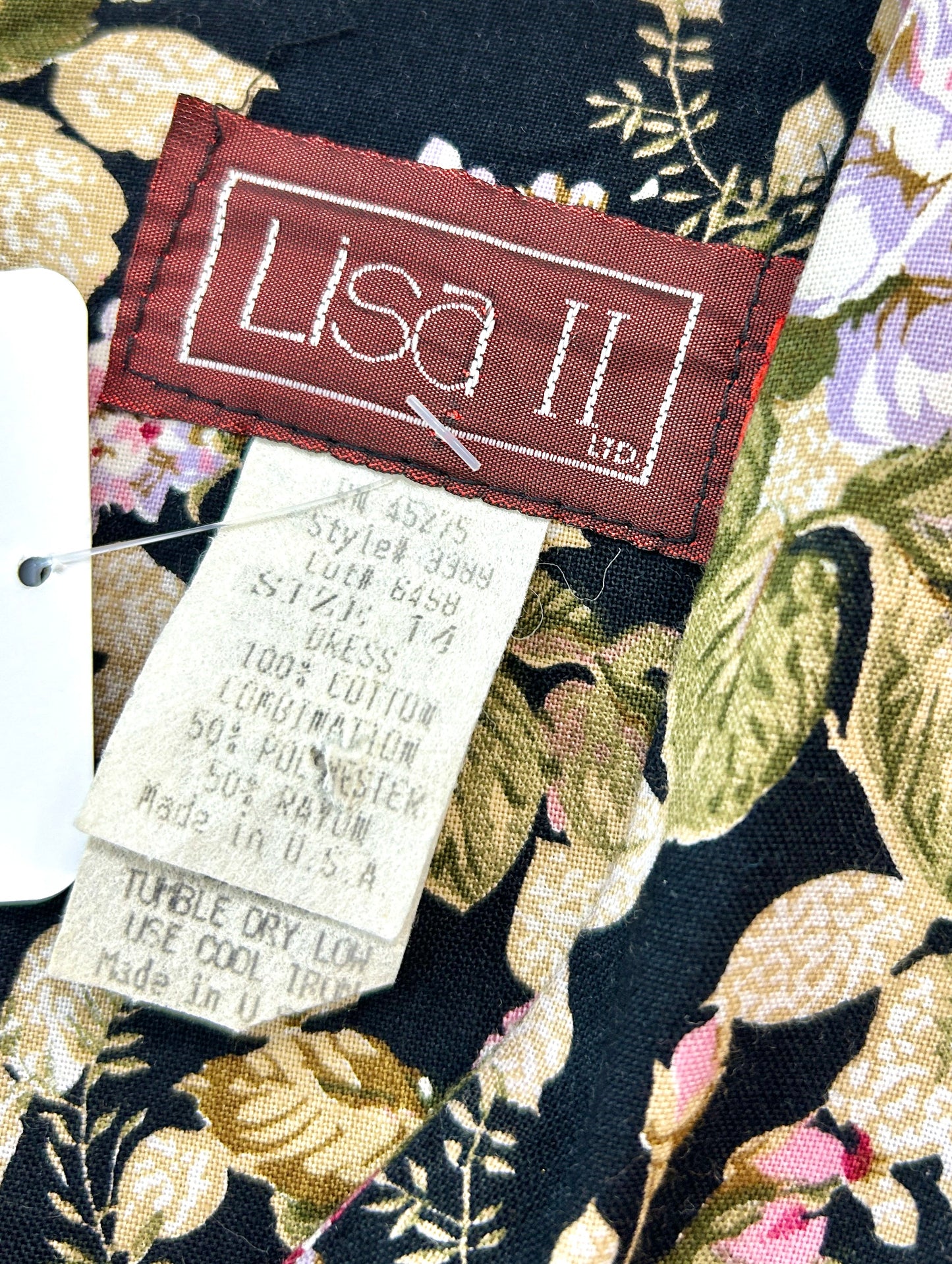Vintage Dress MADE IN USA [D32066]