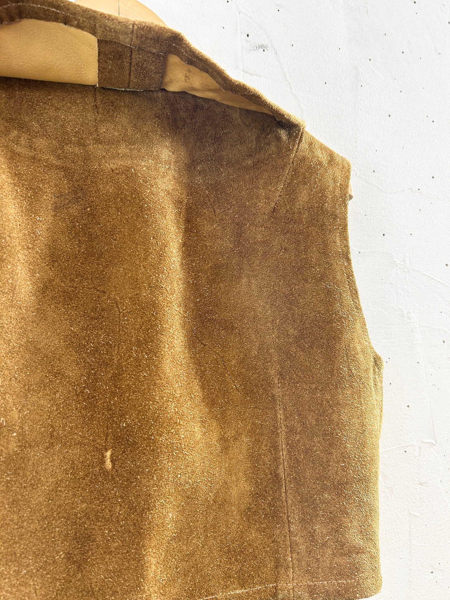 '70s Vintage Leather Vest 〜Poor Richard's〜 [J30550]