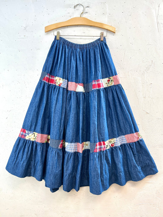 Vintage Denim Skirt [K30803]