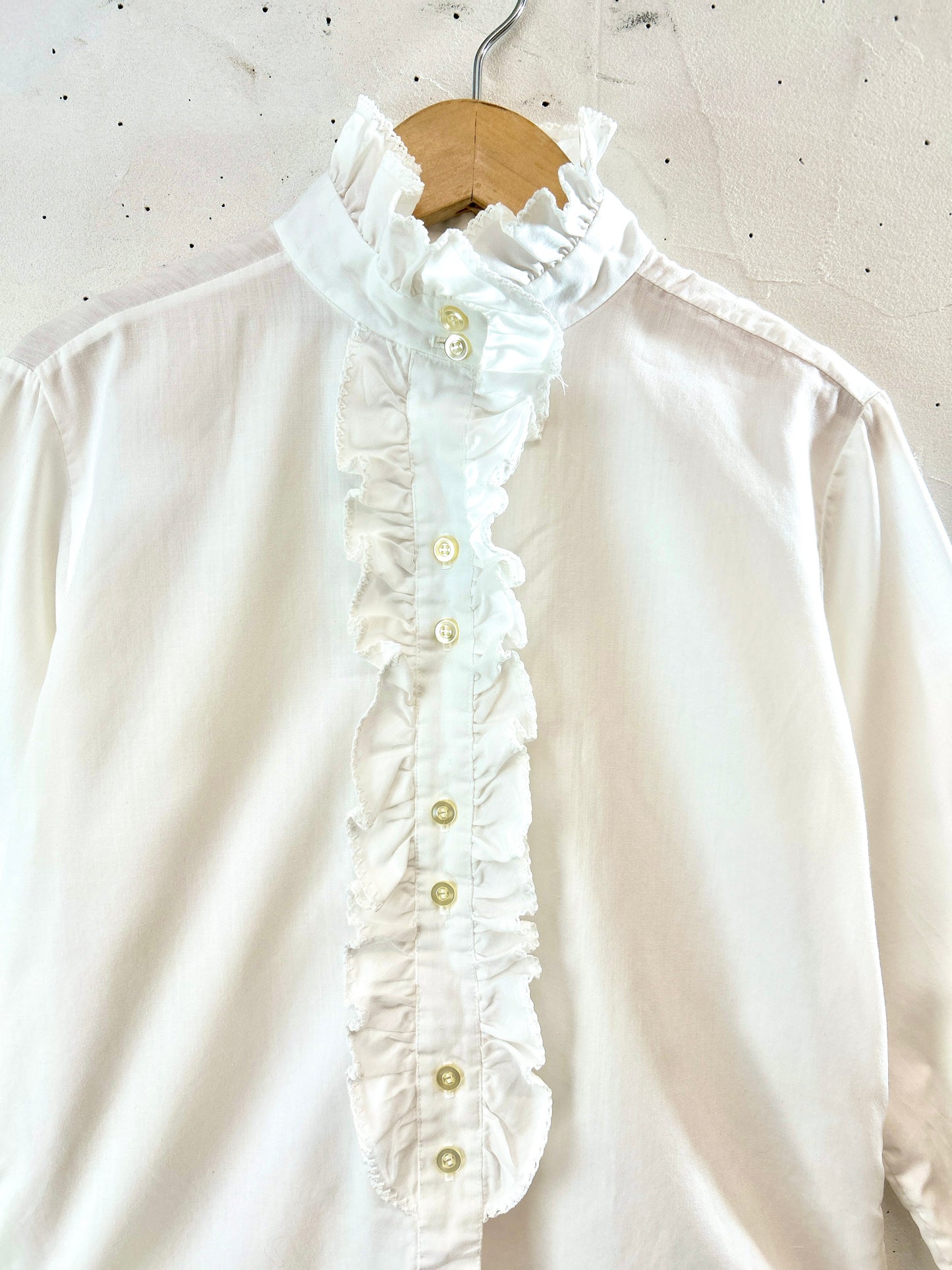 Vintage White Blouse  MADE IN USA[K30845]