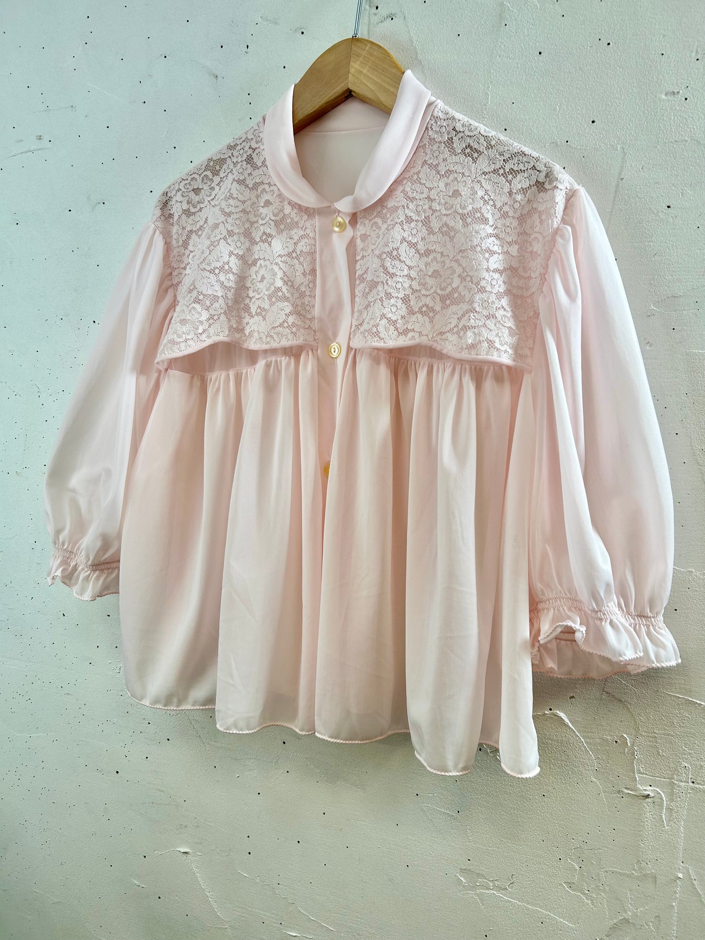 ’70s Vintage Lingerie Short Gown [G30673]