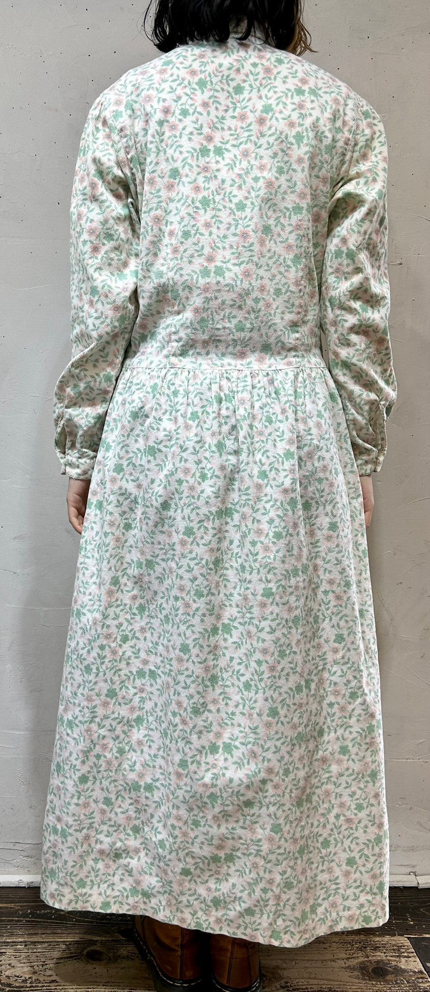 Vintage Corduroy Dress MADE IN USA [L25860]