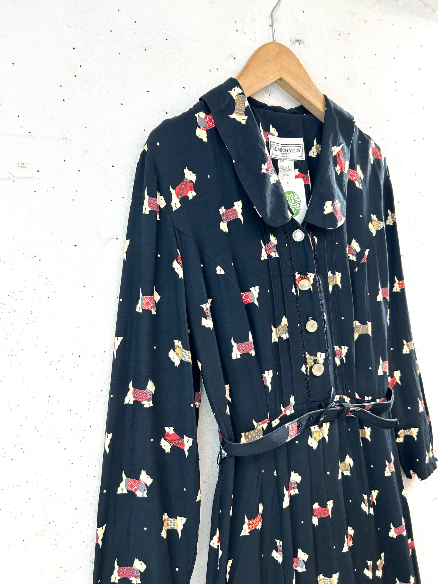 Vintage Rayon Dress 〜E.D.MICHAELS〜 MADE IN USA [F32882]