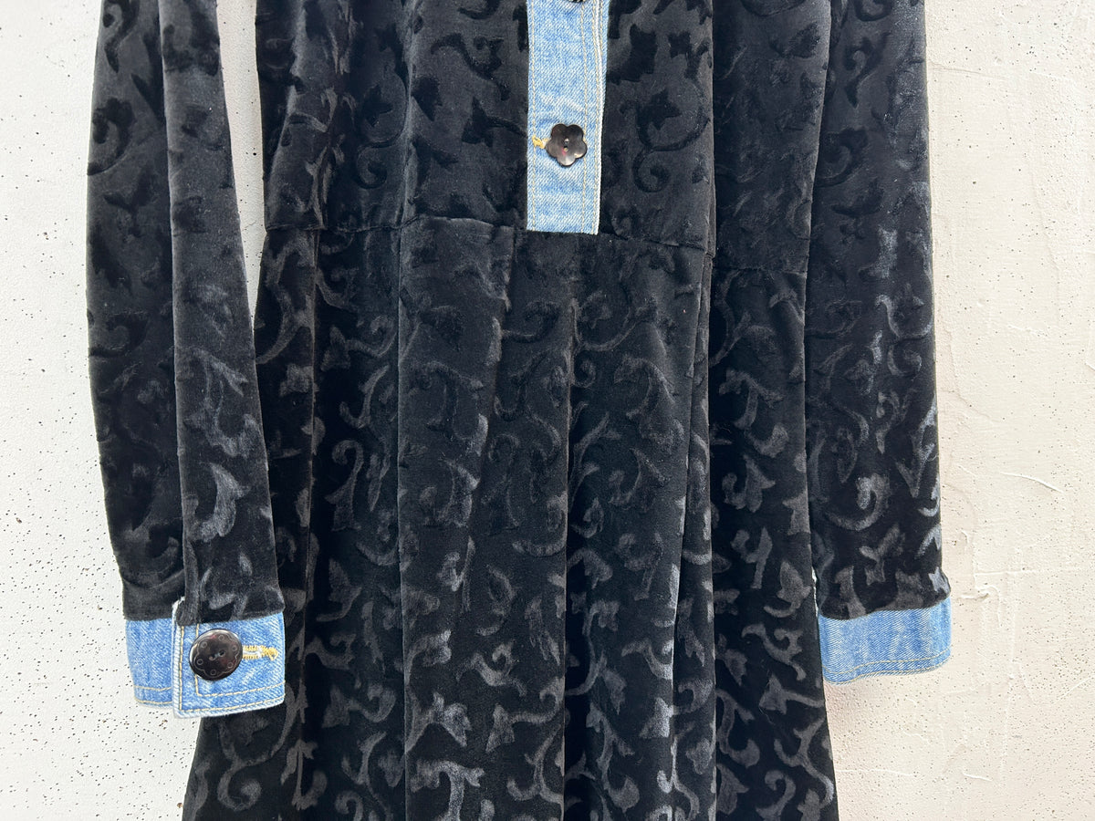 Vintage Velours Dress 〜MADE IN USA〜 [J34164