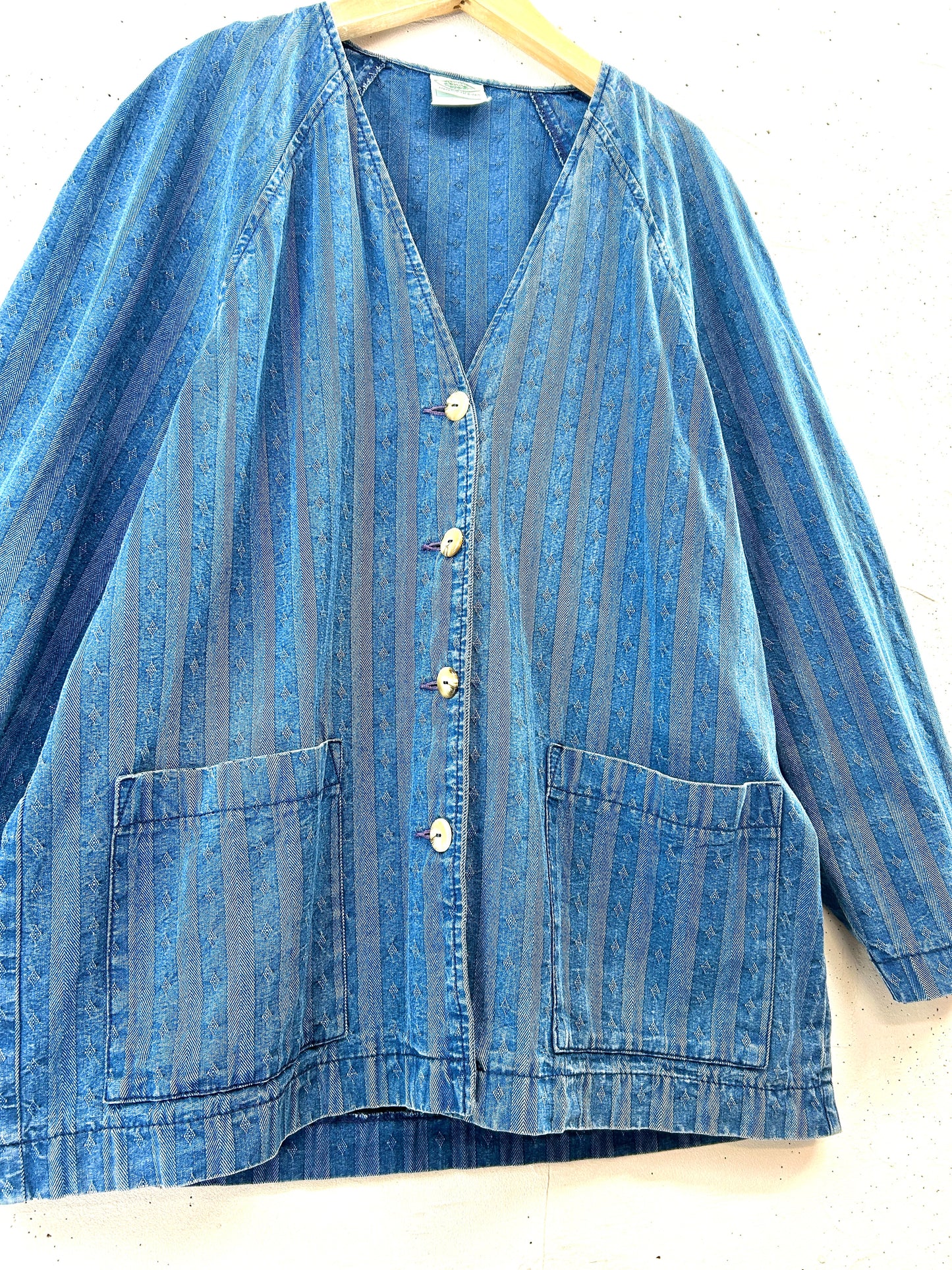 Vintage Denim Jacket 〜Laura Ashley〜 [D32199]