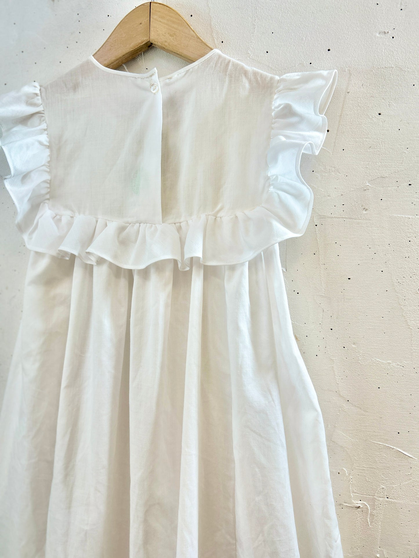 Vintage White Lace Dress union made [H30780]