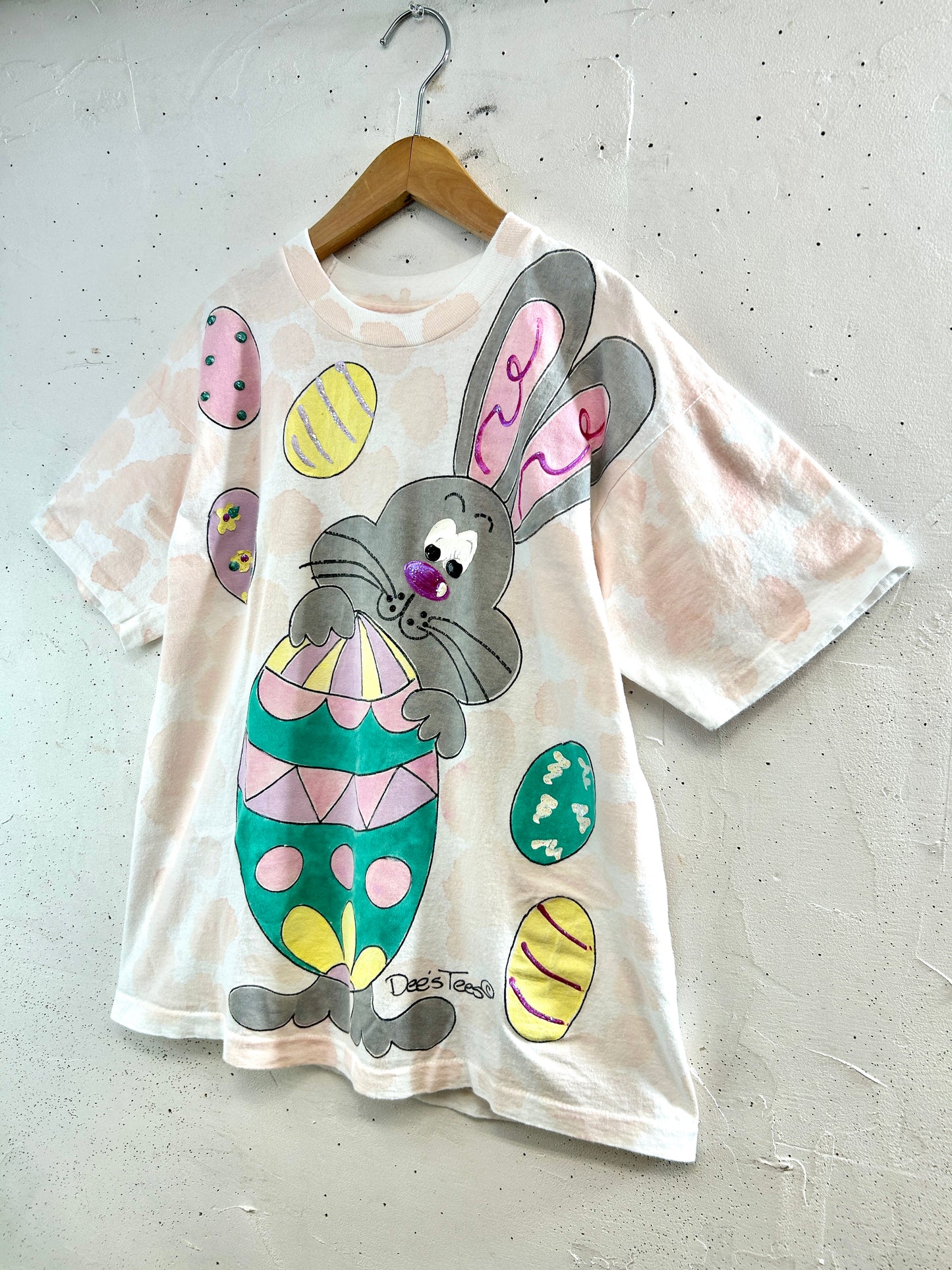 Vintage Hand Painted T-Shirt 〜FRUIT OF THE LOOM 〜 MADE IN USA [E32440]