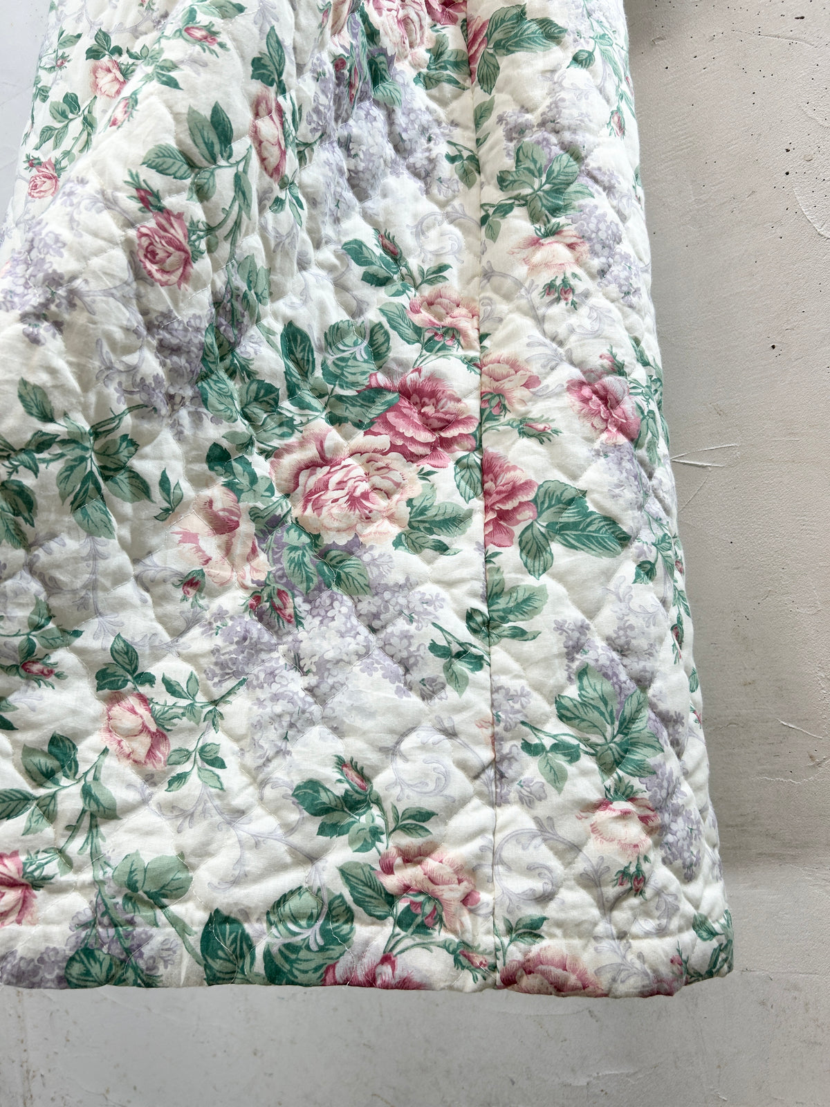 '70s Vintage Quilting Gown [J34232]