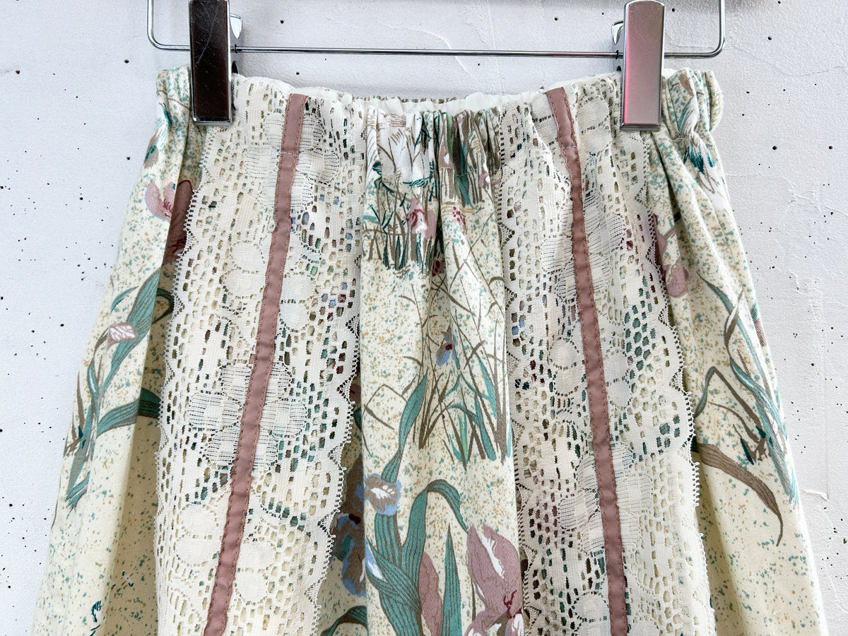 '70s Vintage Patchwork Skirt [I33832]
