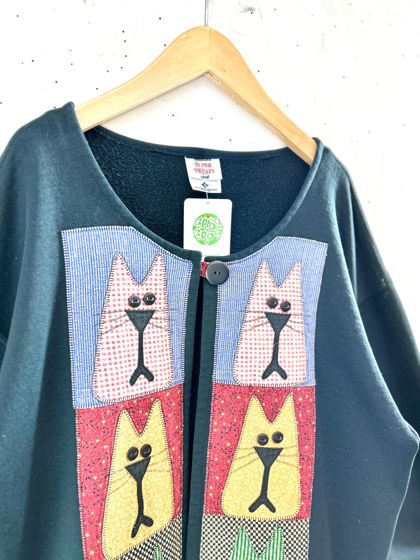 Vintage Sweat Cardigan MADE IN USA [J30560]