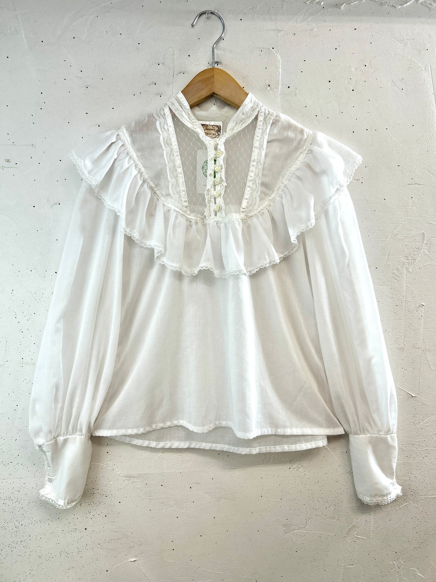 '70sVintage White Blouse 〜GUNNIES〜 [A31322]