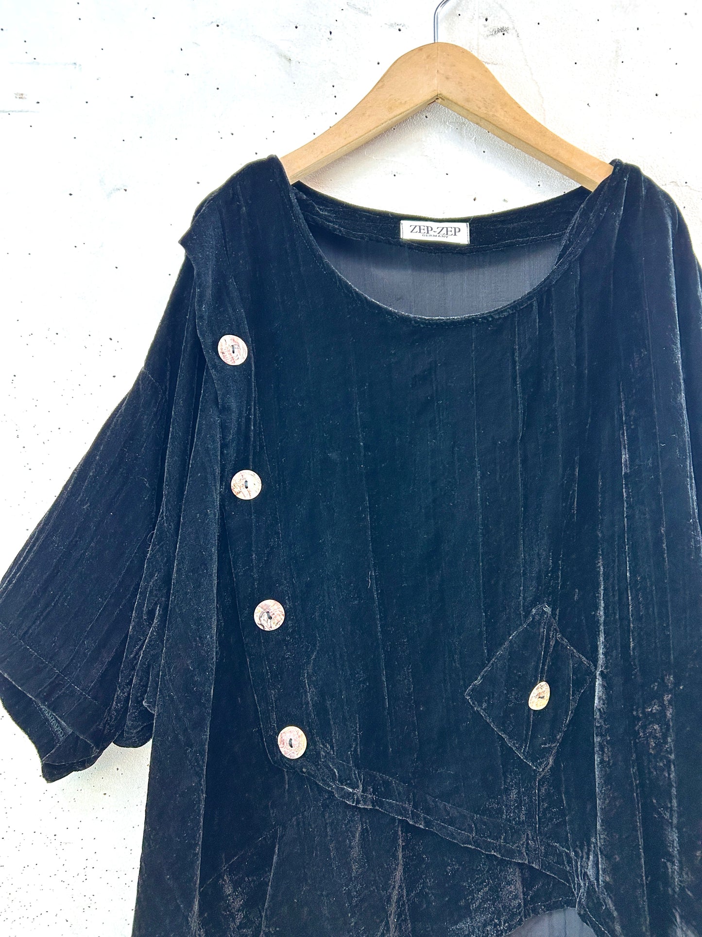 Vintage Velour Tops [K30688]