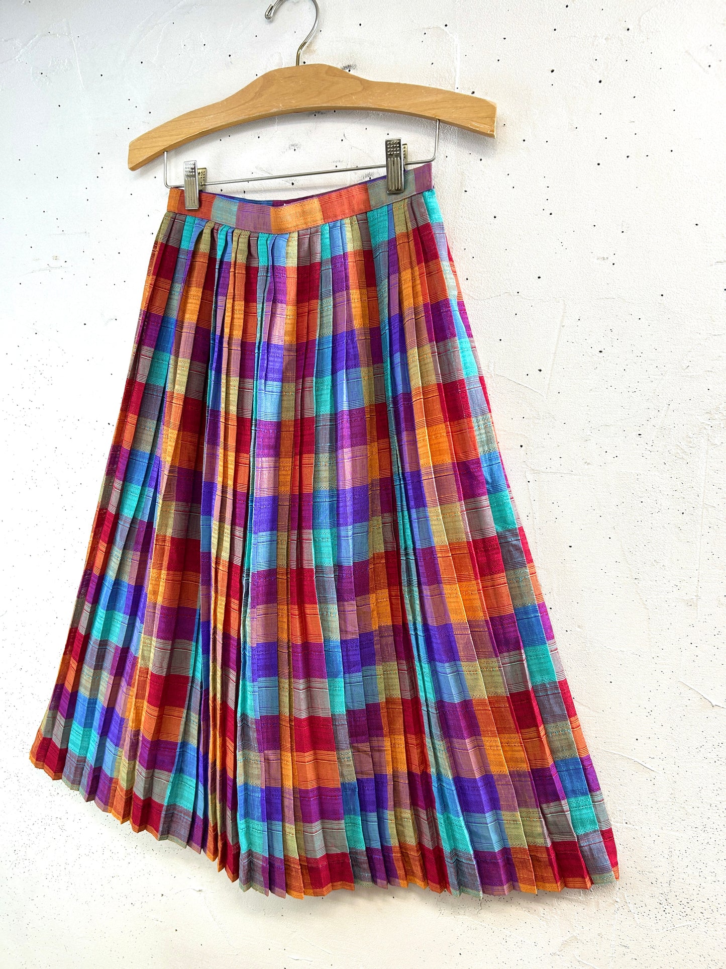 Vintage Plaid Skirt   [E32427]
