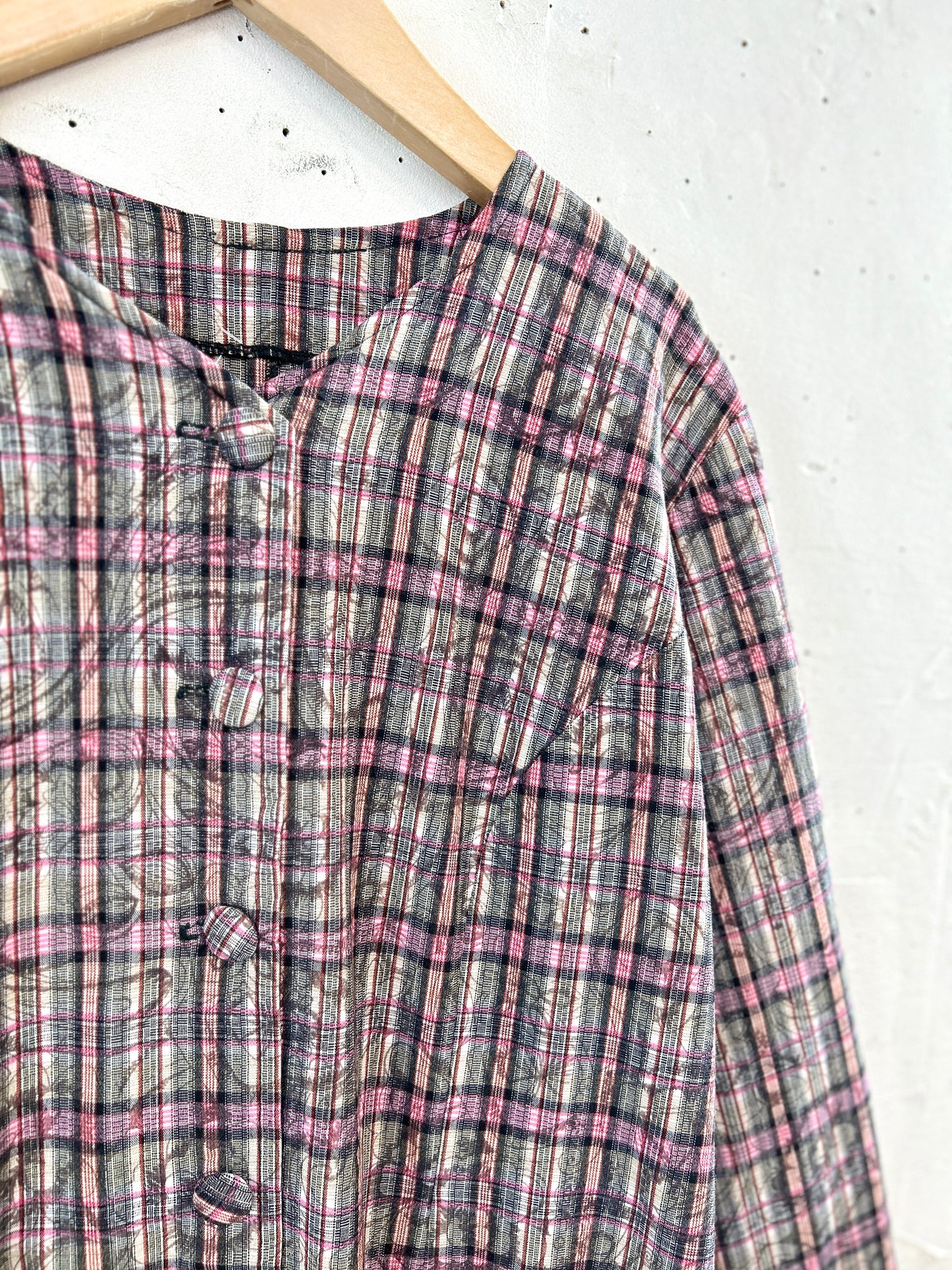 Vintage Plaid Dress [A31382]