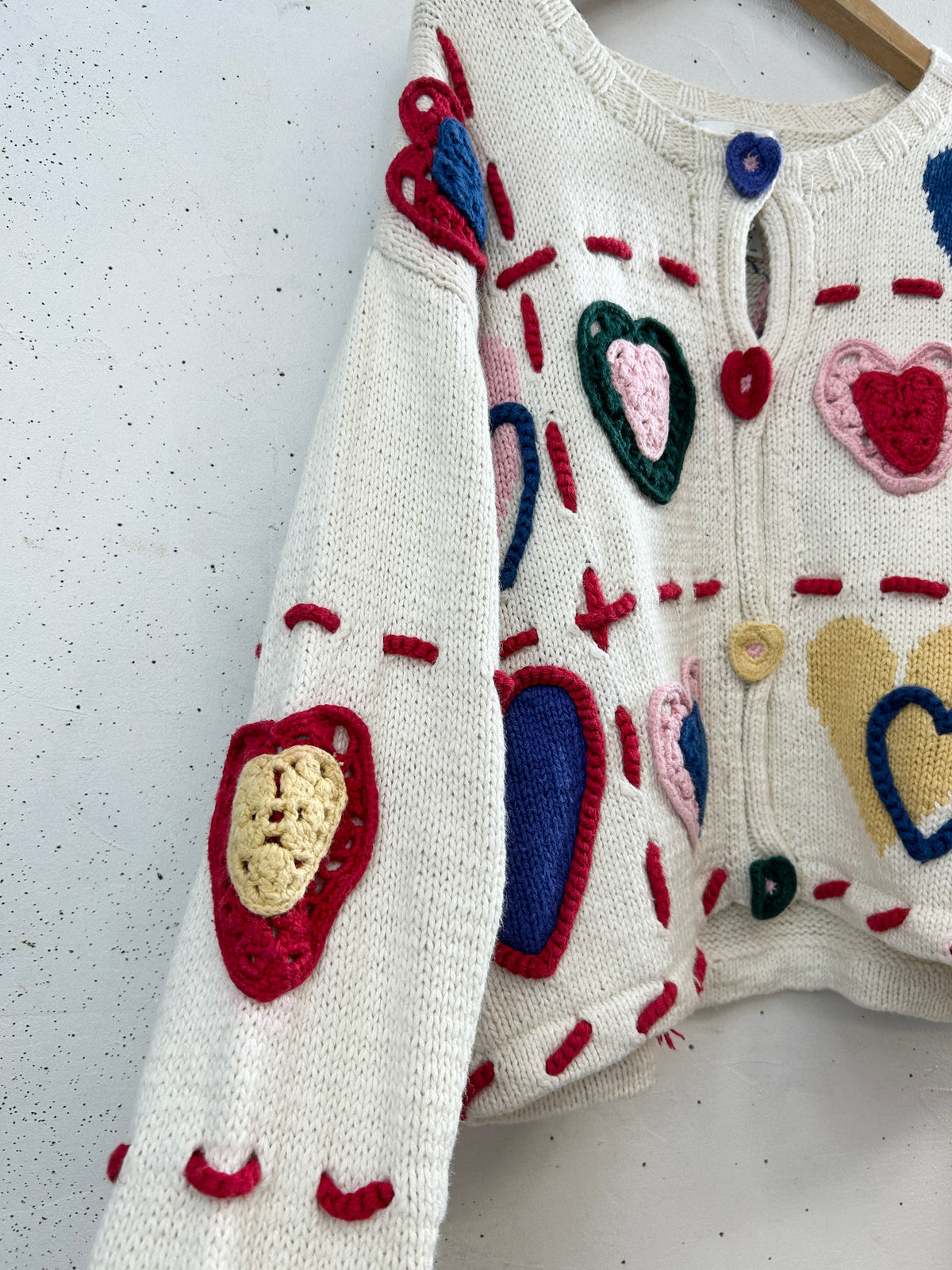 Vintage Cotton Knit Cardigan  [I33912]