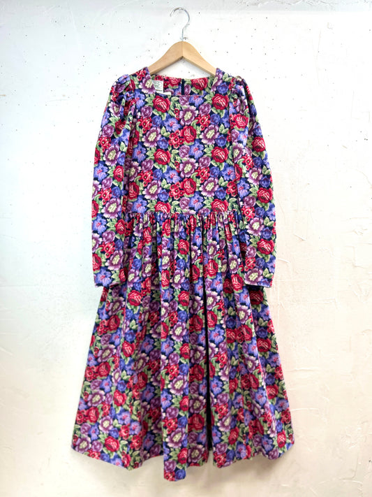Vintage Dress 〜Laura Ashley〜 Made in Great Britain [A31314]