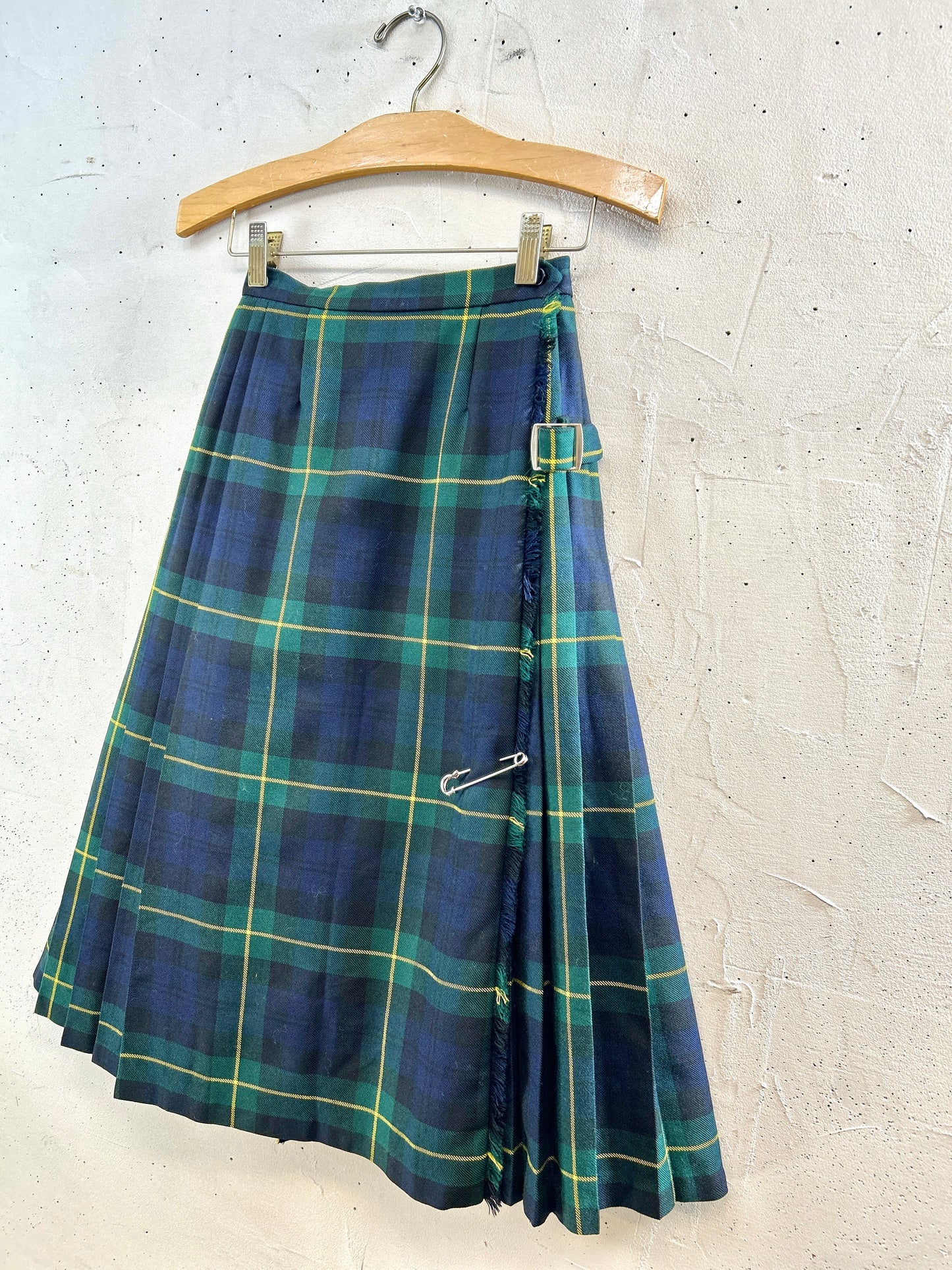 Vintage Plaid Skirt [K30767]
