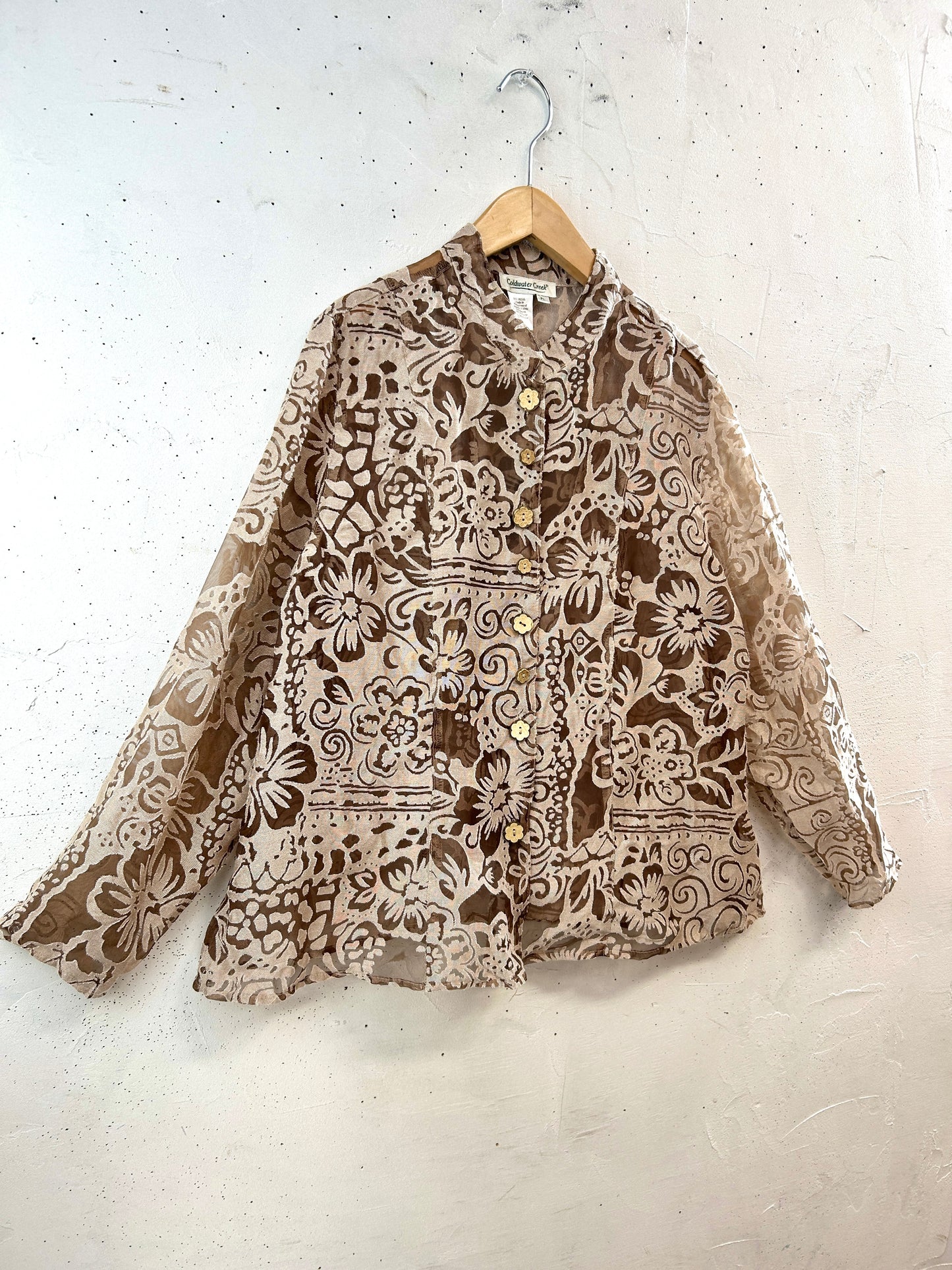 Vintage Sheer Shirt Jacket [D32208]