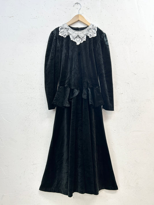 Vintage Velours Dress〜MADE IN USA〜 [J32454]