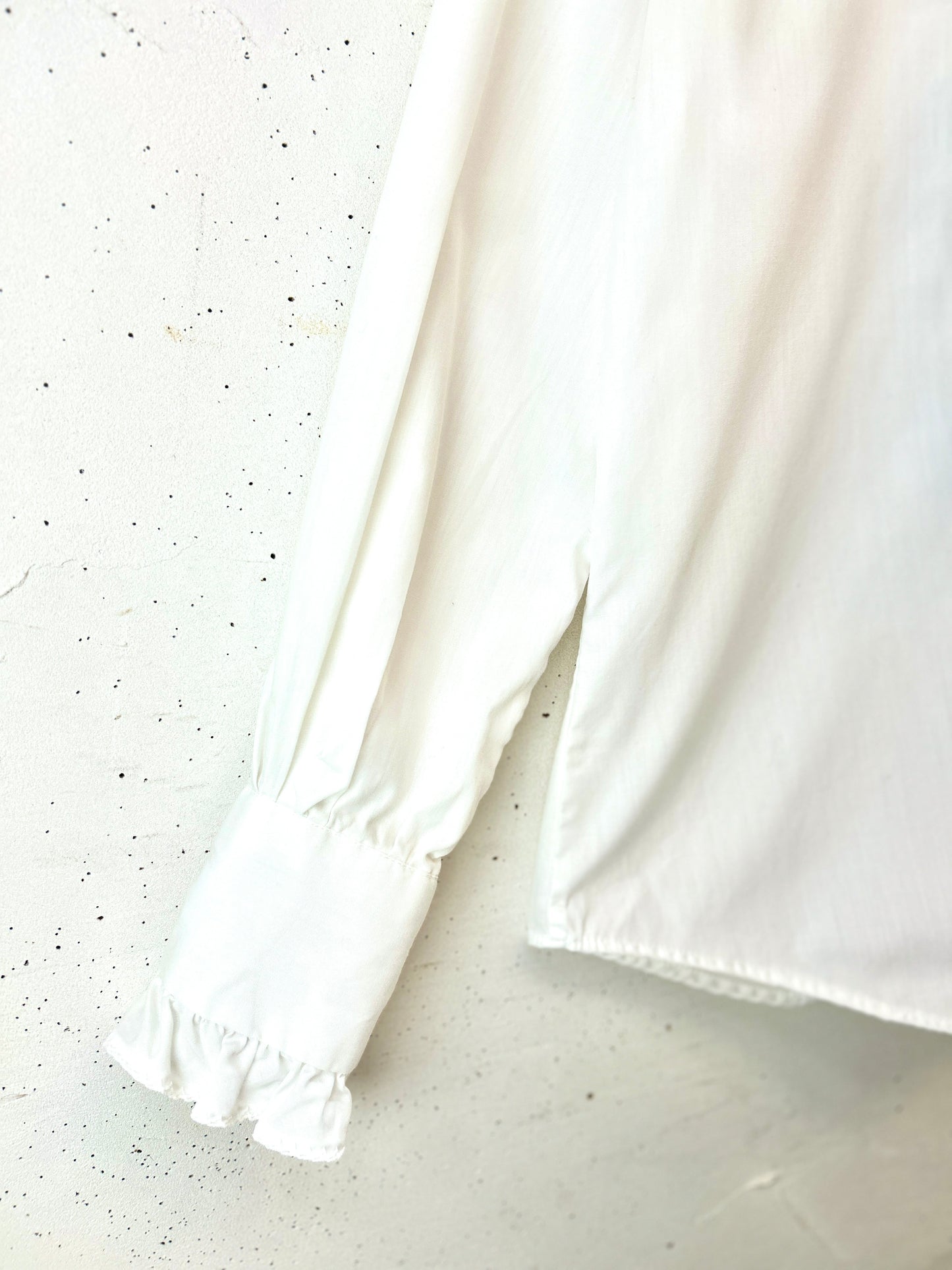 Vintage White Blouse  MADE IN USA[K30845]
