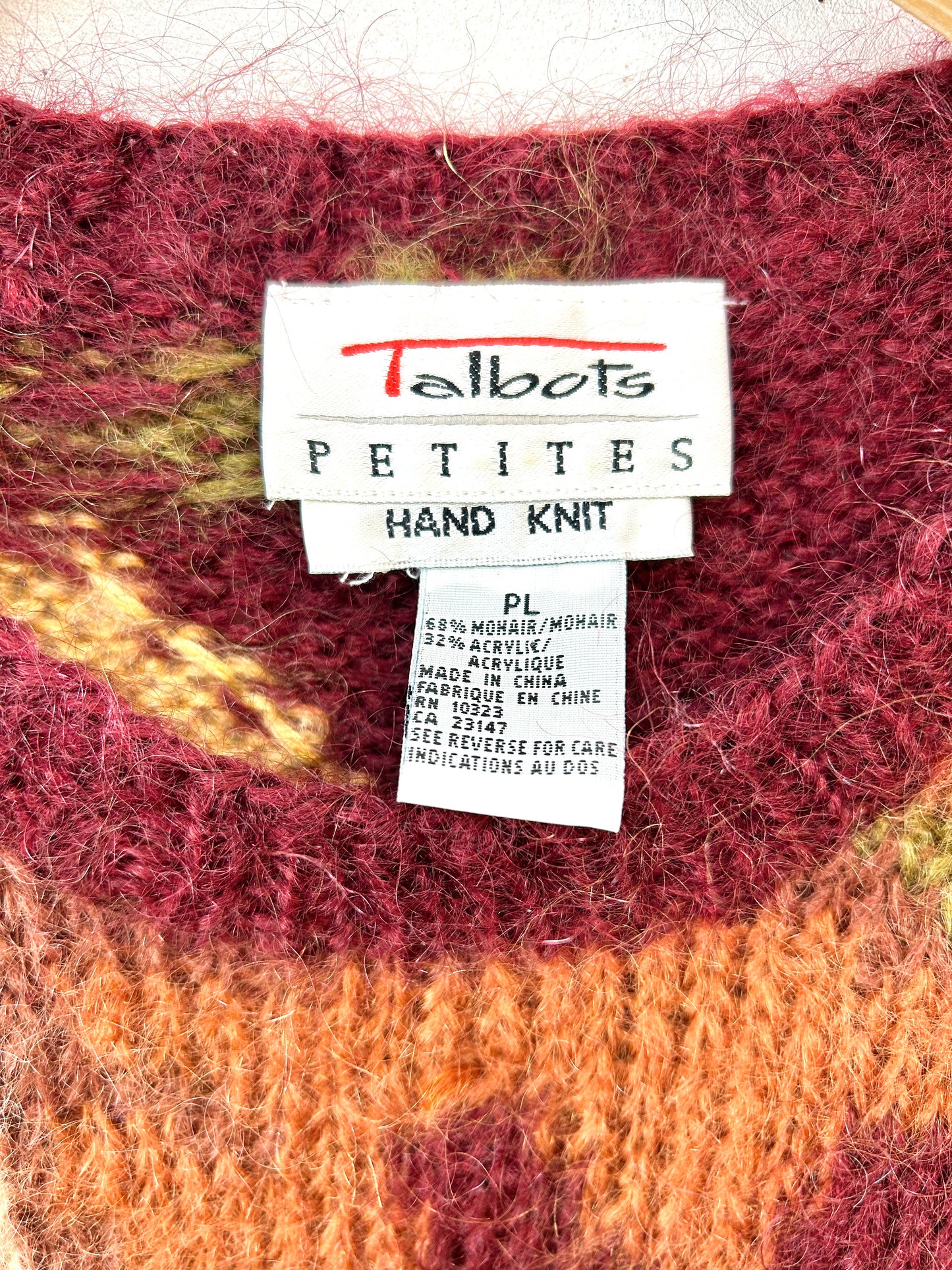 Vintage Mohair Knit Sweater [K30849]