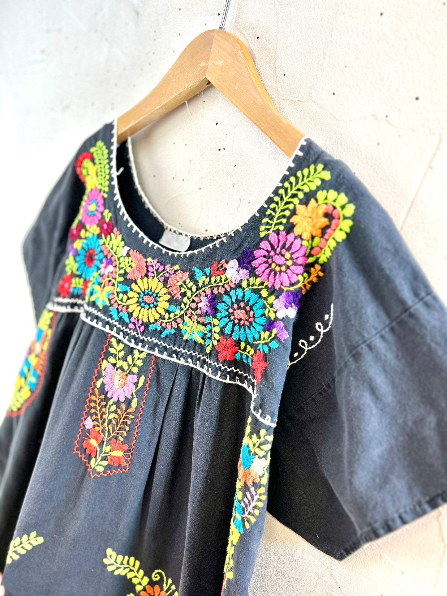 Vintage Mexican Embroiled Dress [H30819]