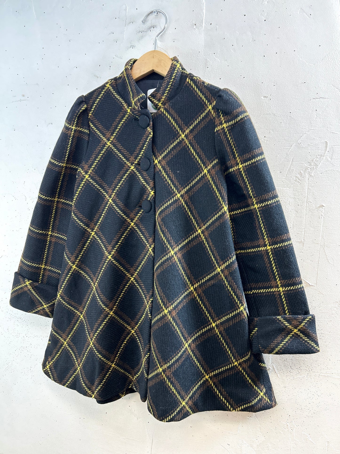 Vintage Plaid Coat  [L30964]