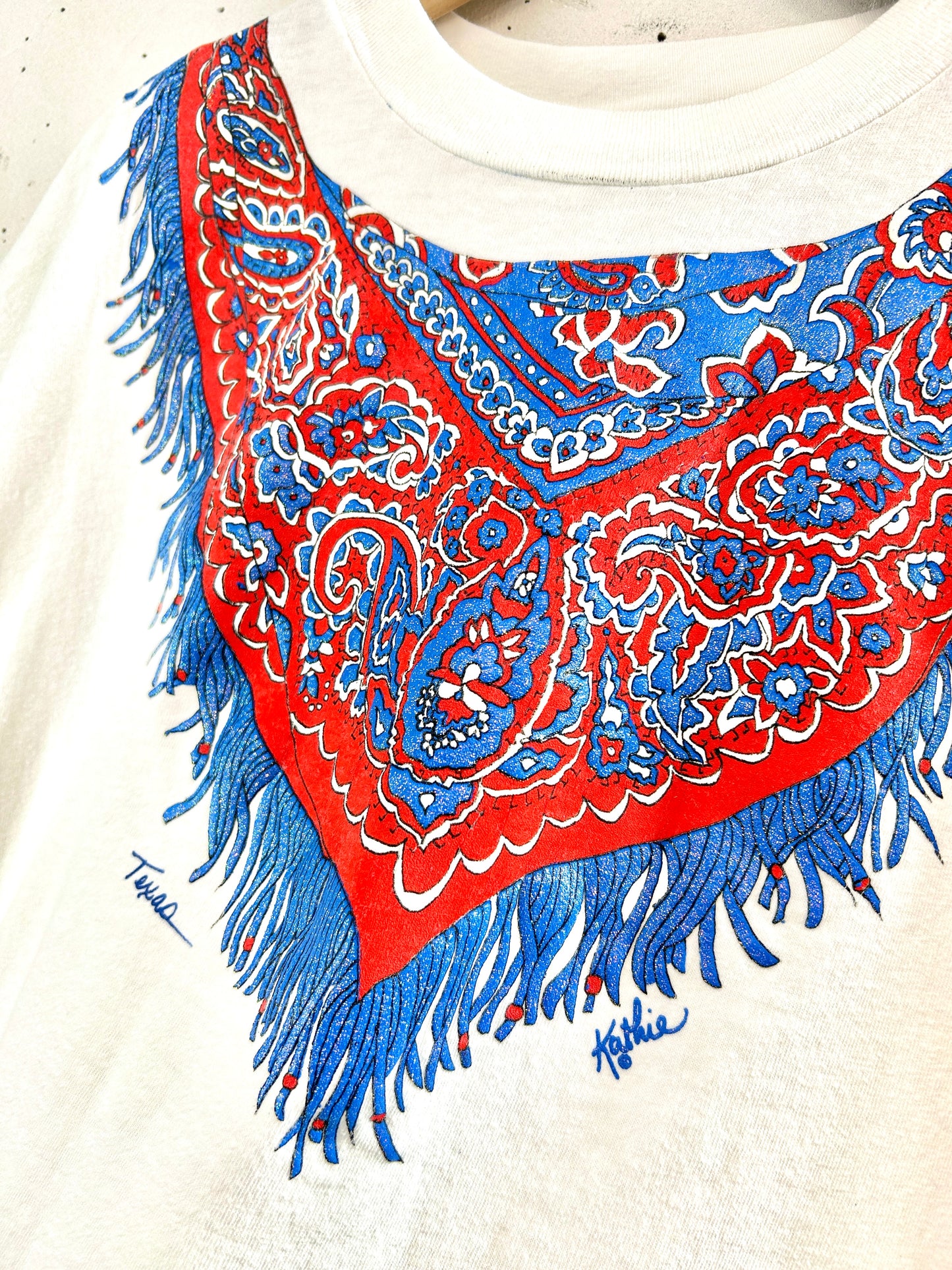 Vintage T Shirt 〜Funny dot CRAZY〜 [E32398]