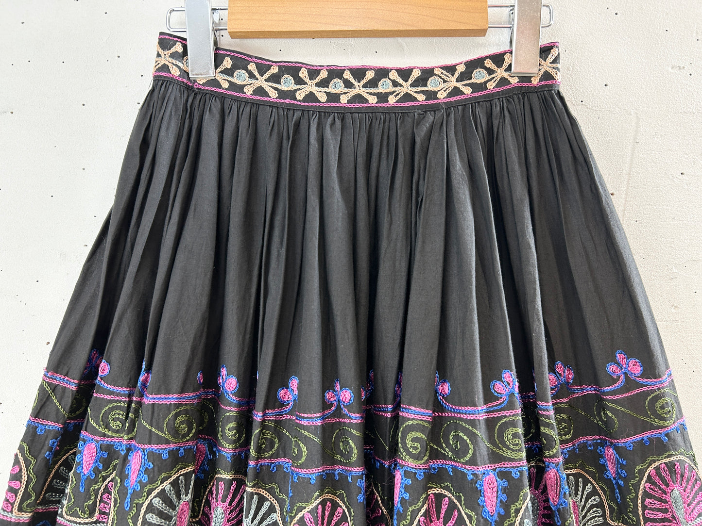 Vintage Flower Stitche Skirt [I30167]