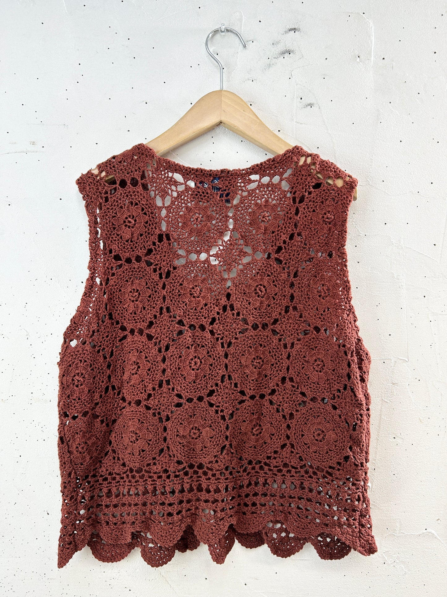 Vintage Crochet Vest 〜MADE IN USA〜 [J30543]