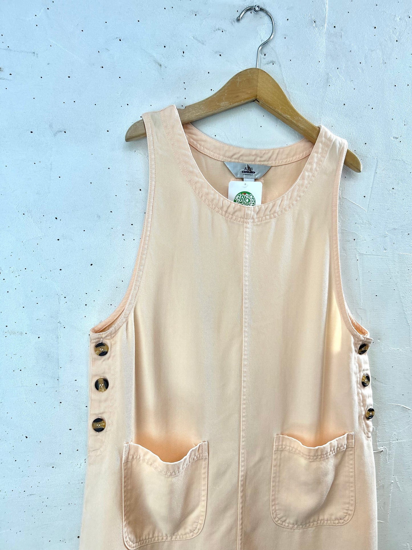 Vintage Denim Over Dress [F30507]