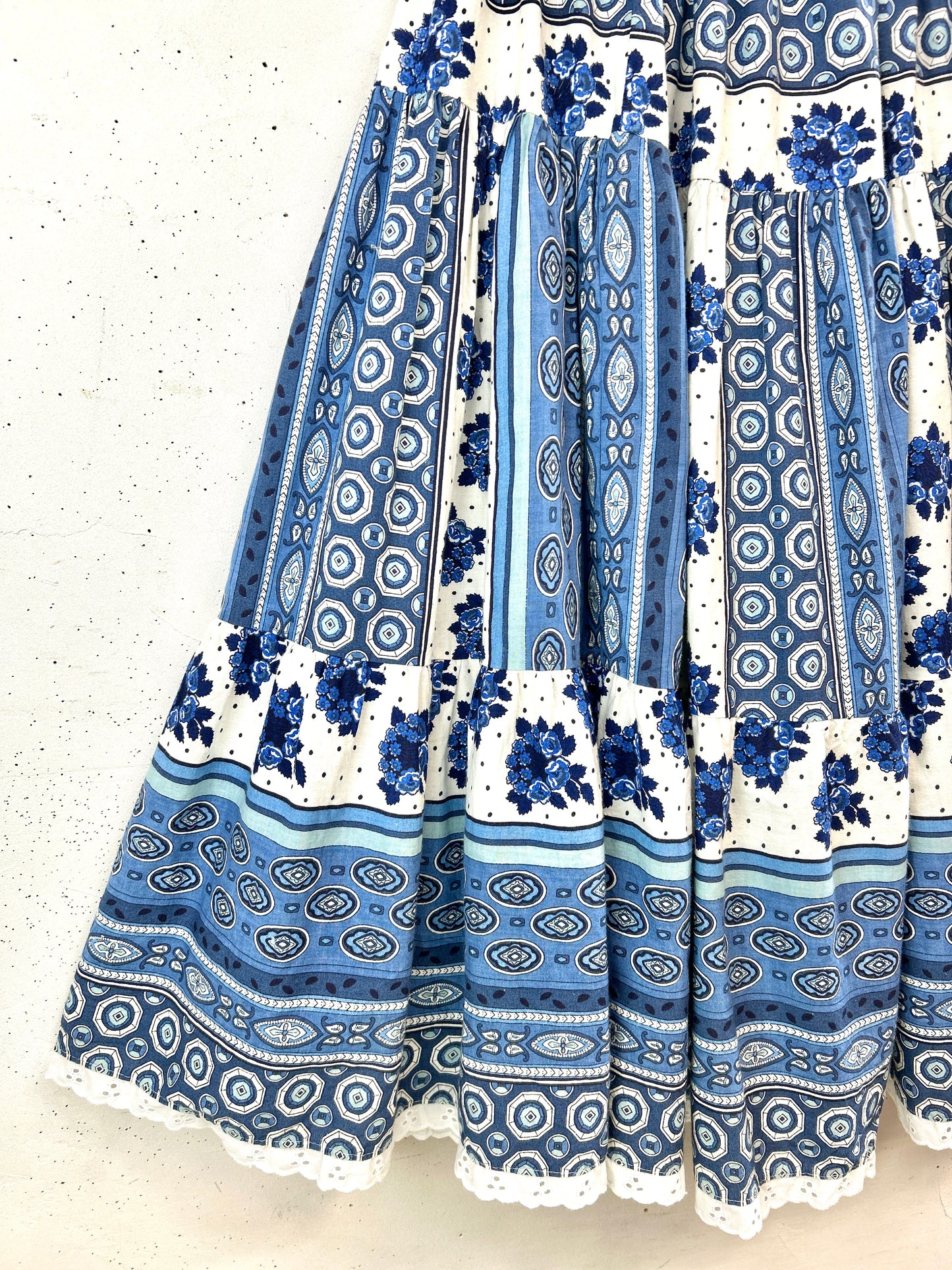 Vintage Tiered Skirt  MADE IN FRANCE [L31153]