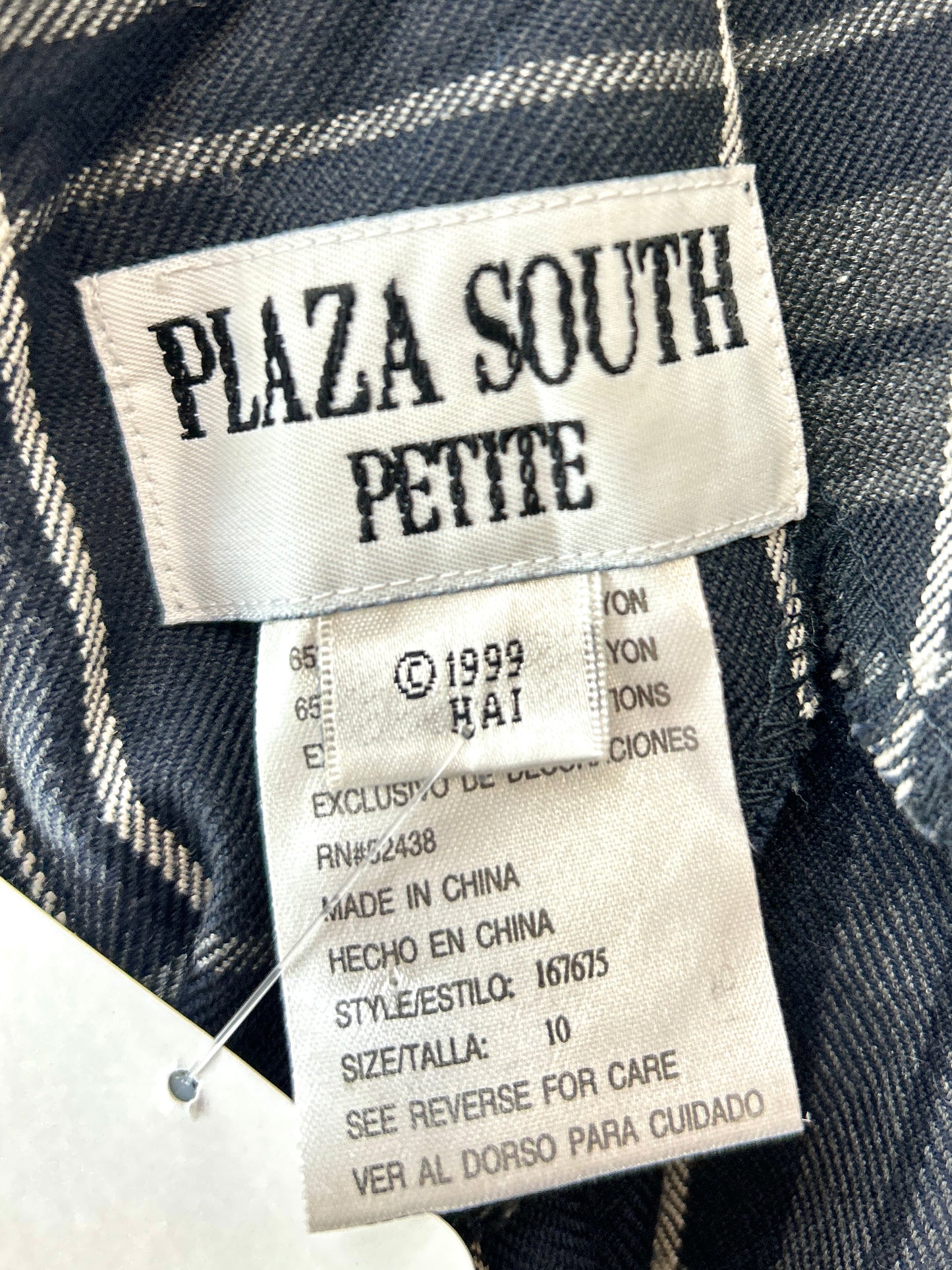 Vintage Plaid Dress [J30650]