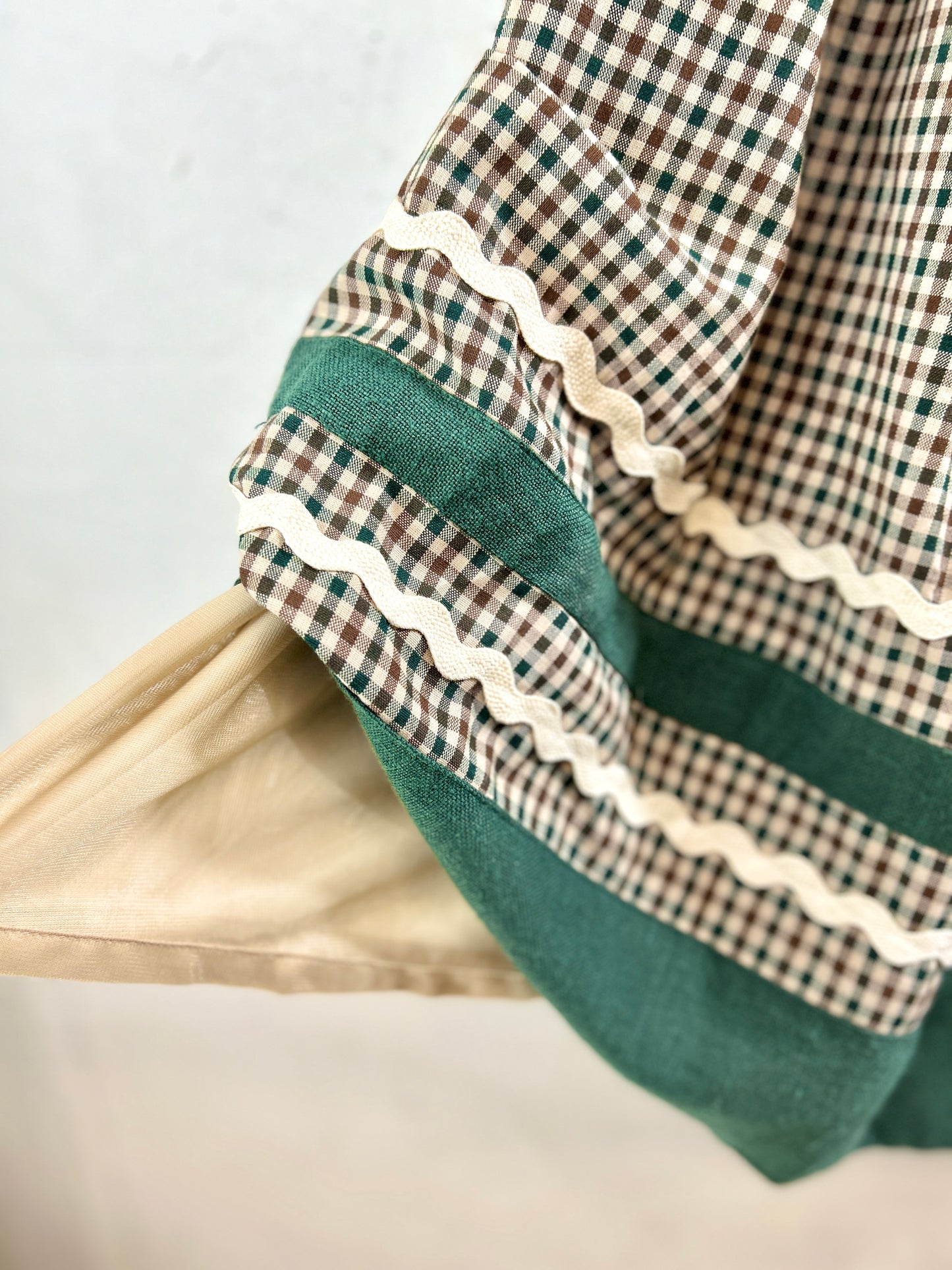 Vintage Plaid Skirt [K30889]