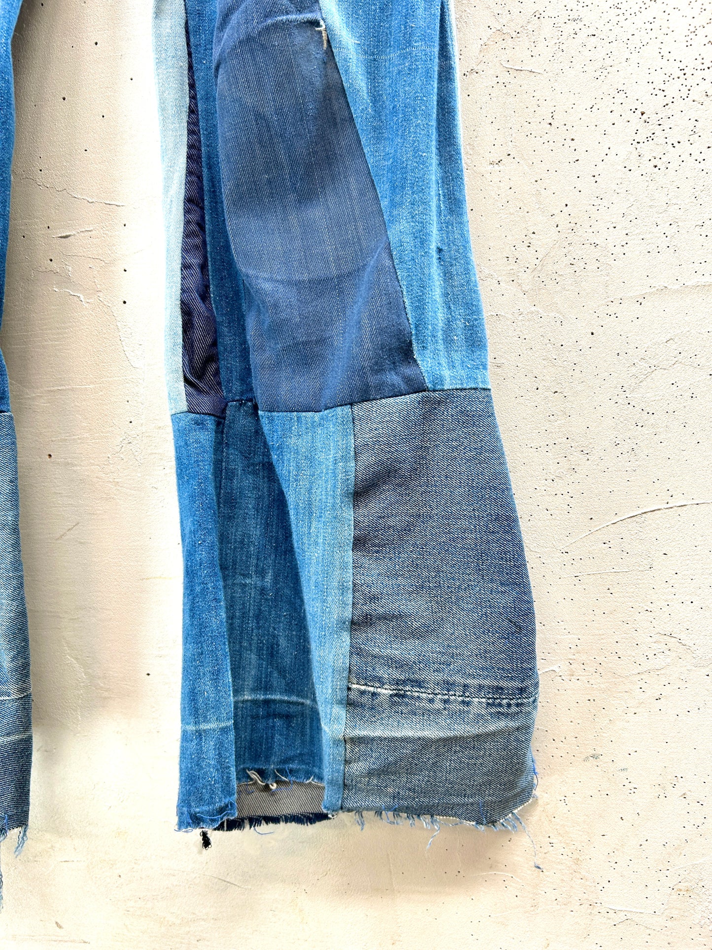 Vintage Crazy Denim Patchwork Pants[F32634]