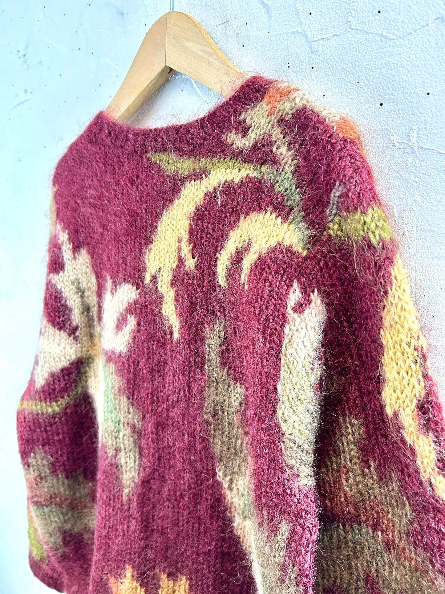 Vintage Mohair Knit Sweater [K30849]