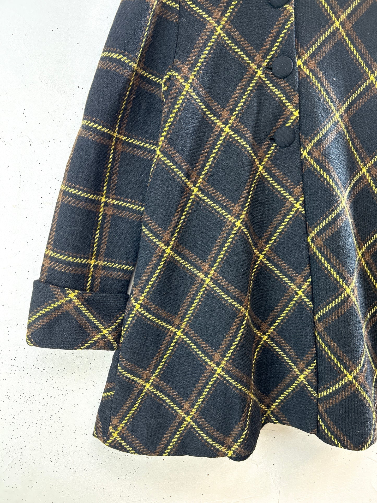 Vintage Plaid Coat  [L30964]