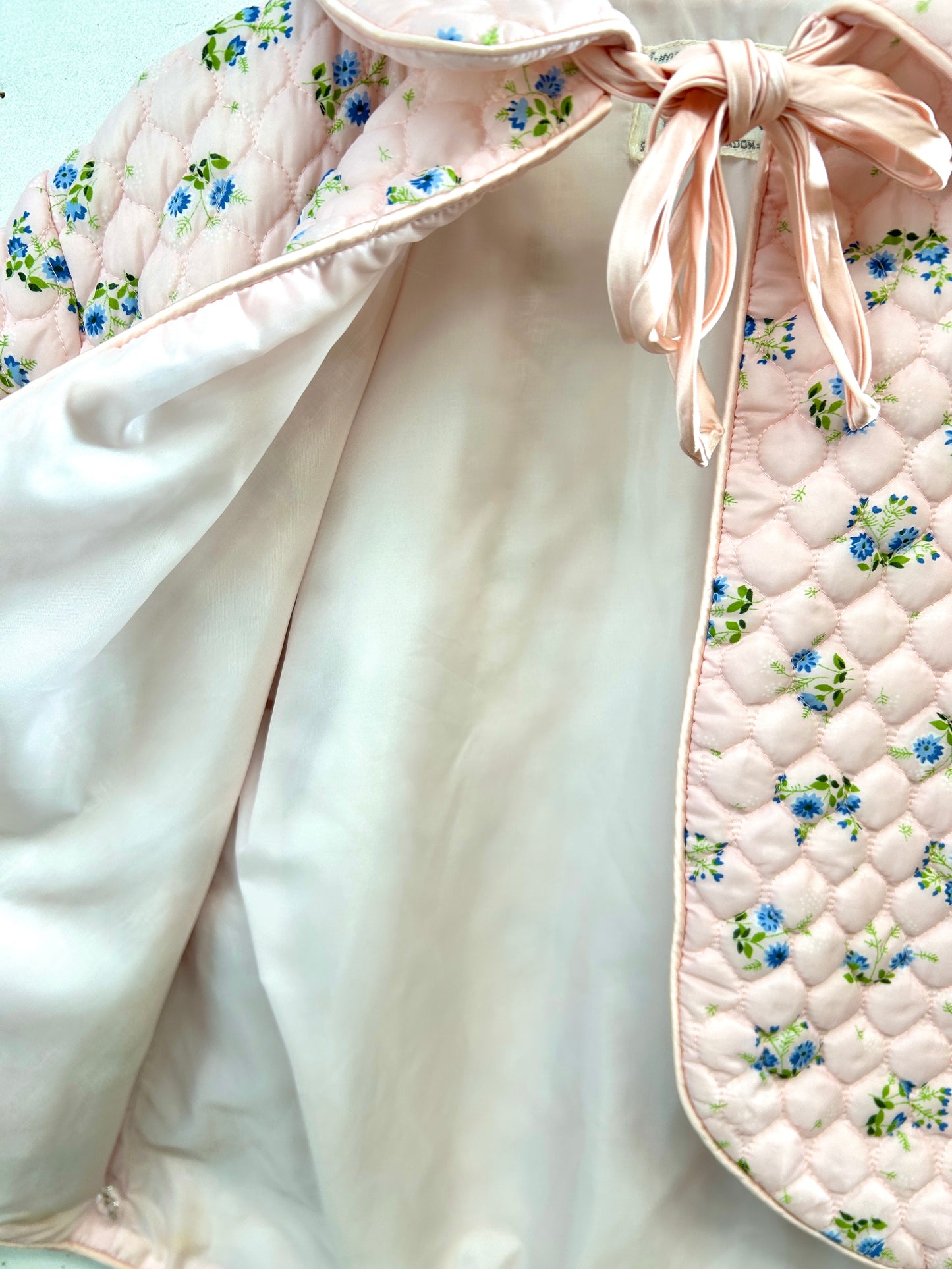 '60s Vintage Quilting Bed Jacket [L31054]