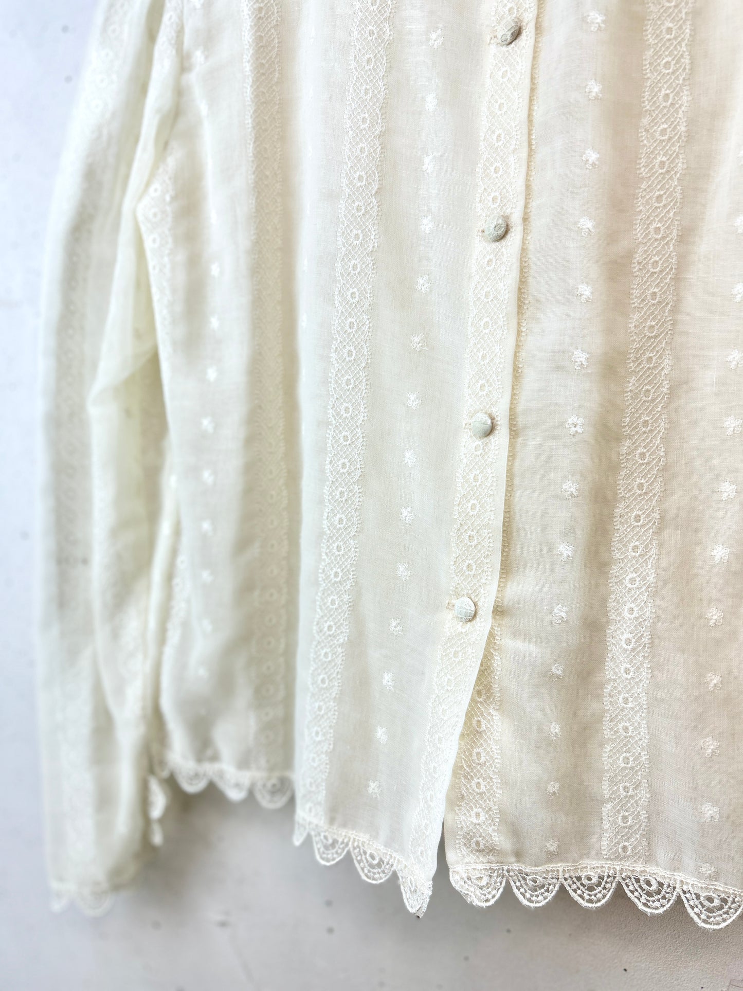 Vintage White Blouse [I30182]