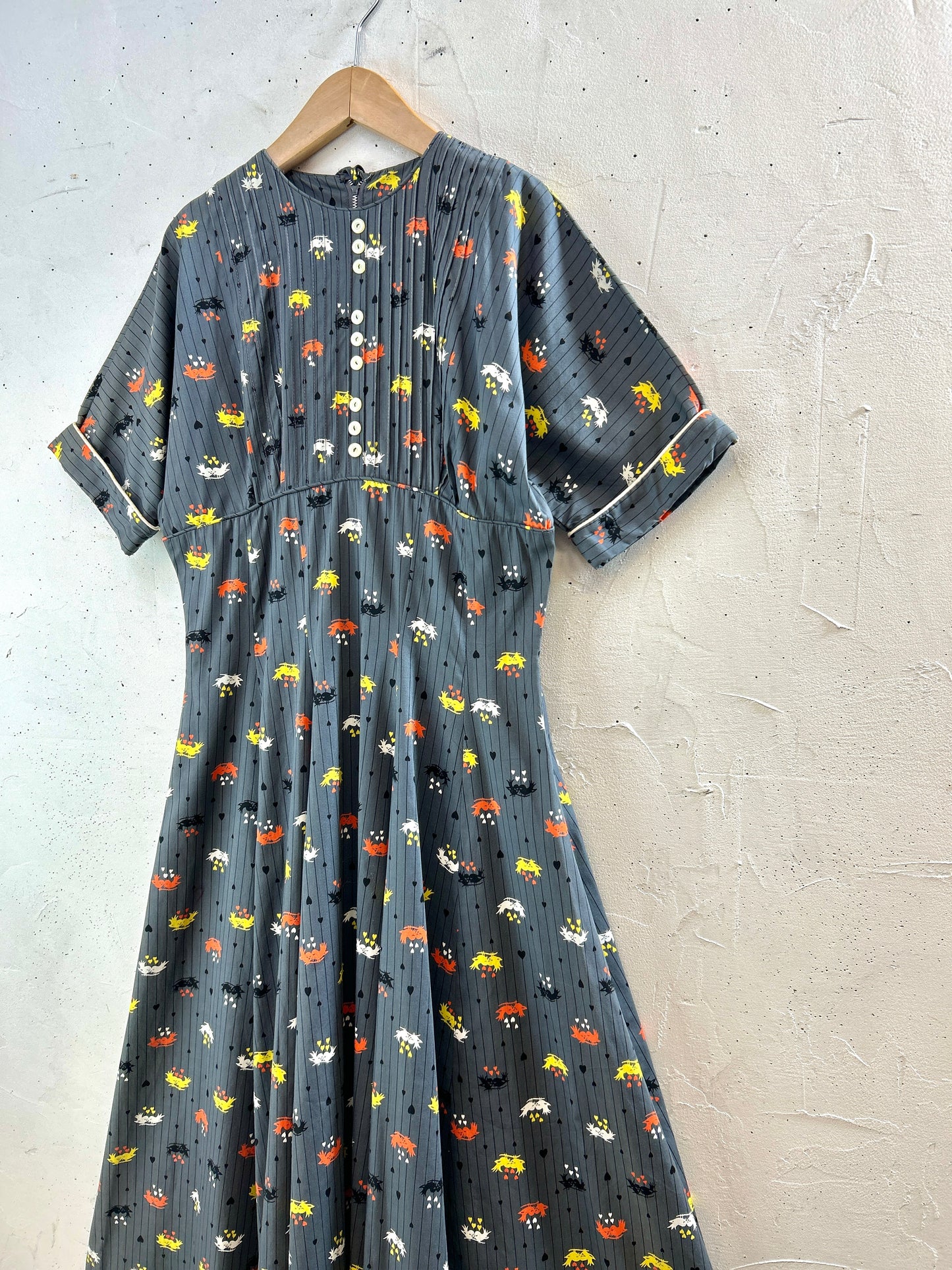 '50sVintage Dress of NEW YORK  [J30561]