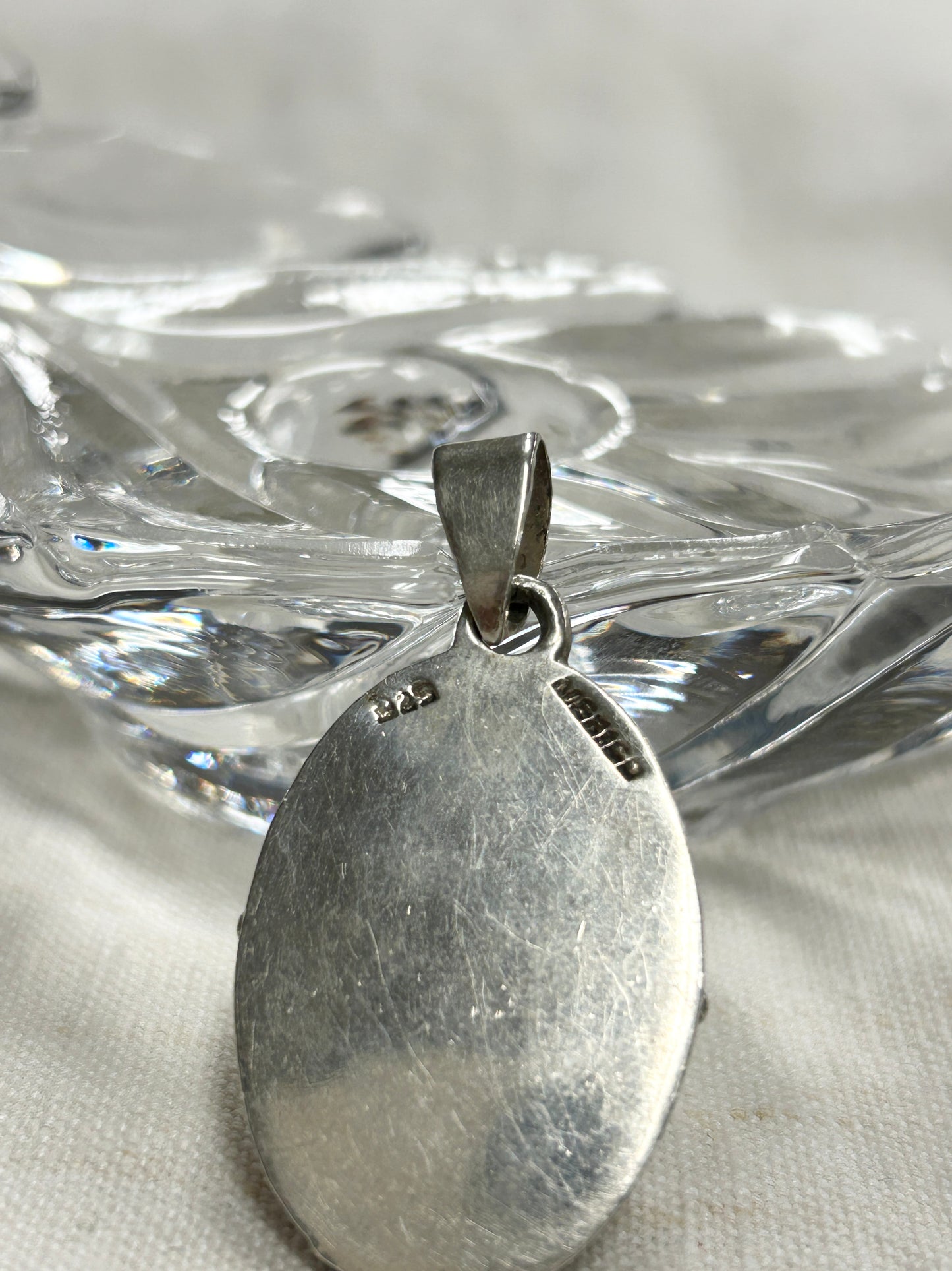 Vintage 925 Silver MEXICO Pendant Top [I30366]