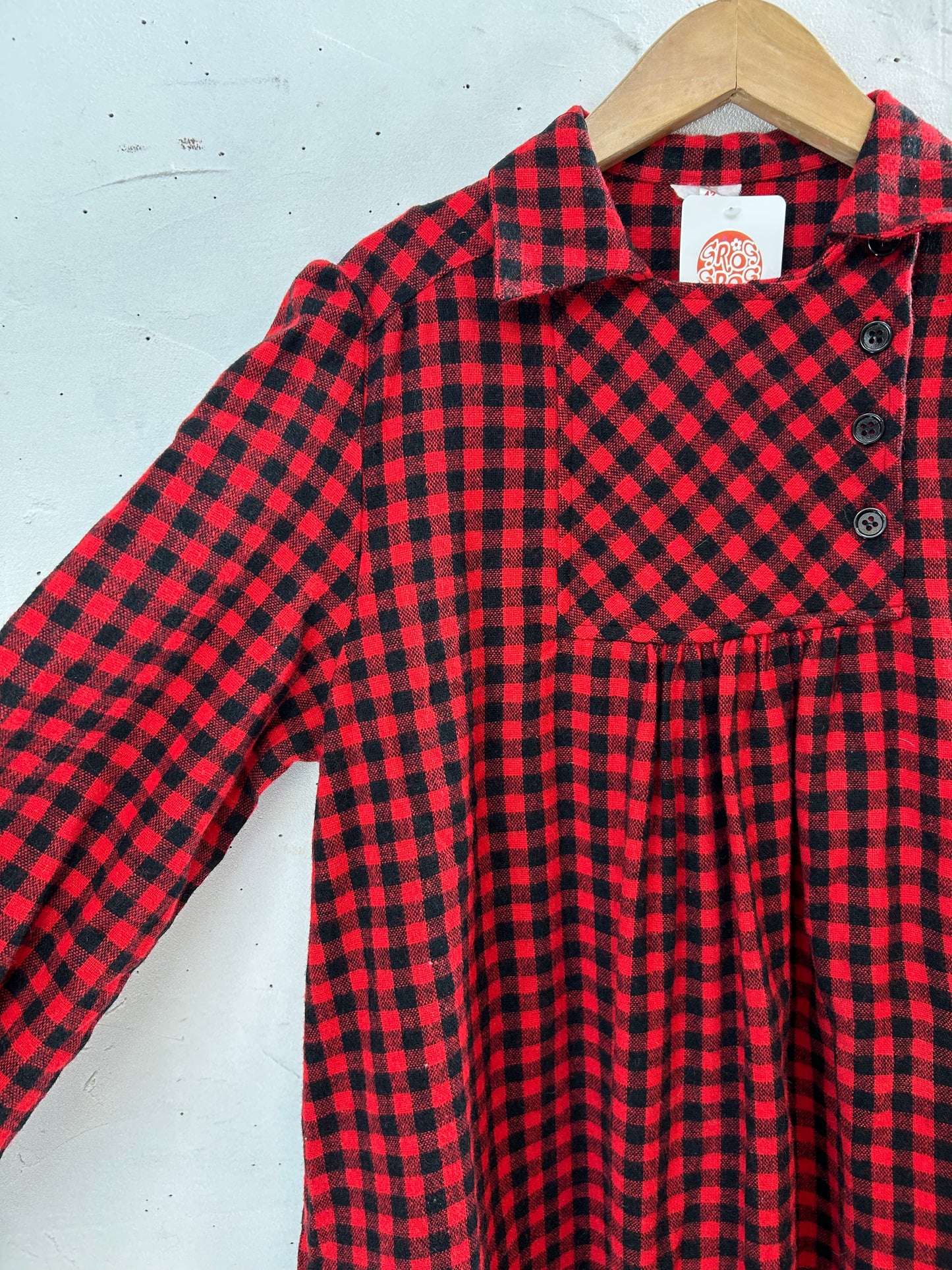 Vintage Plaid Dress [L29217]